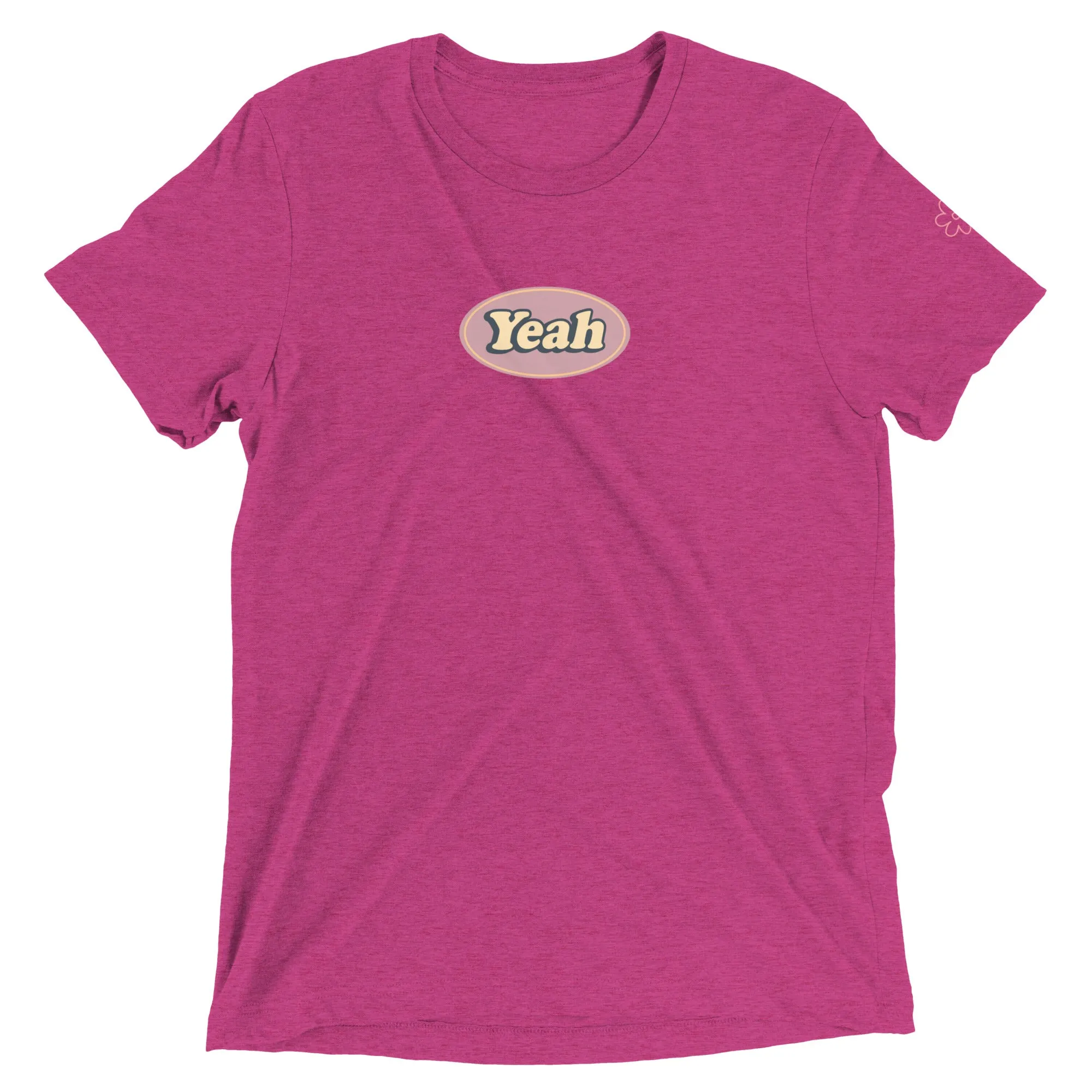 "yeah" Unisex Short sleeve t-shirt