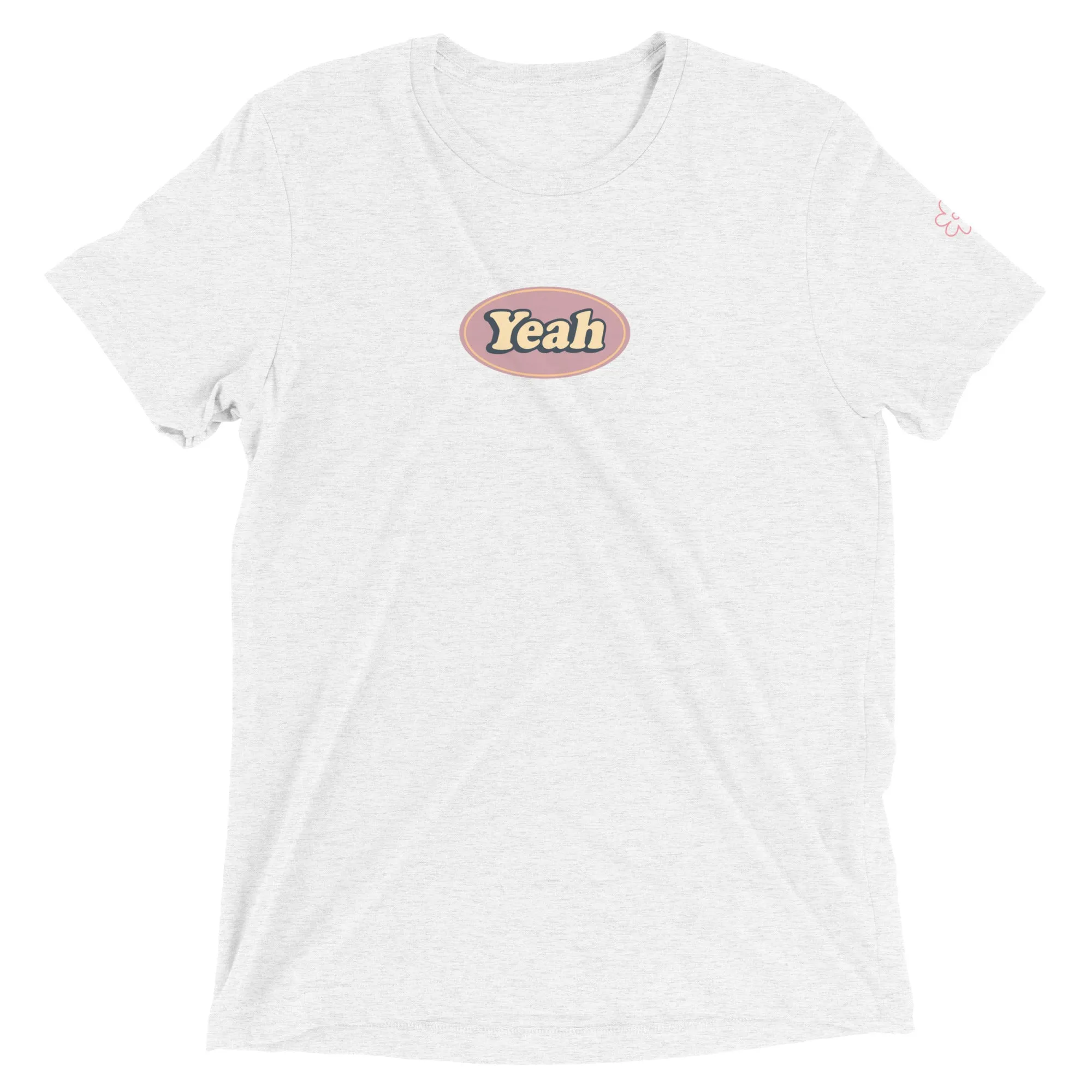 "yeah" Unisex Short sleeve t-shirt