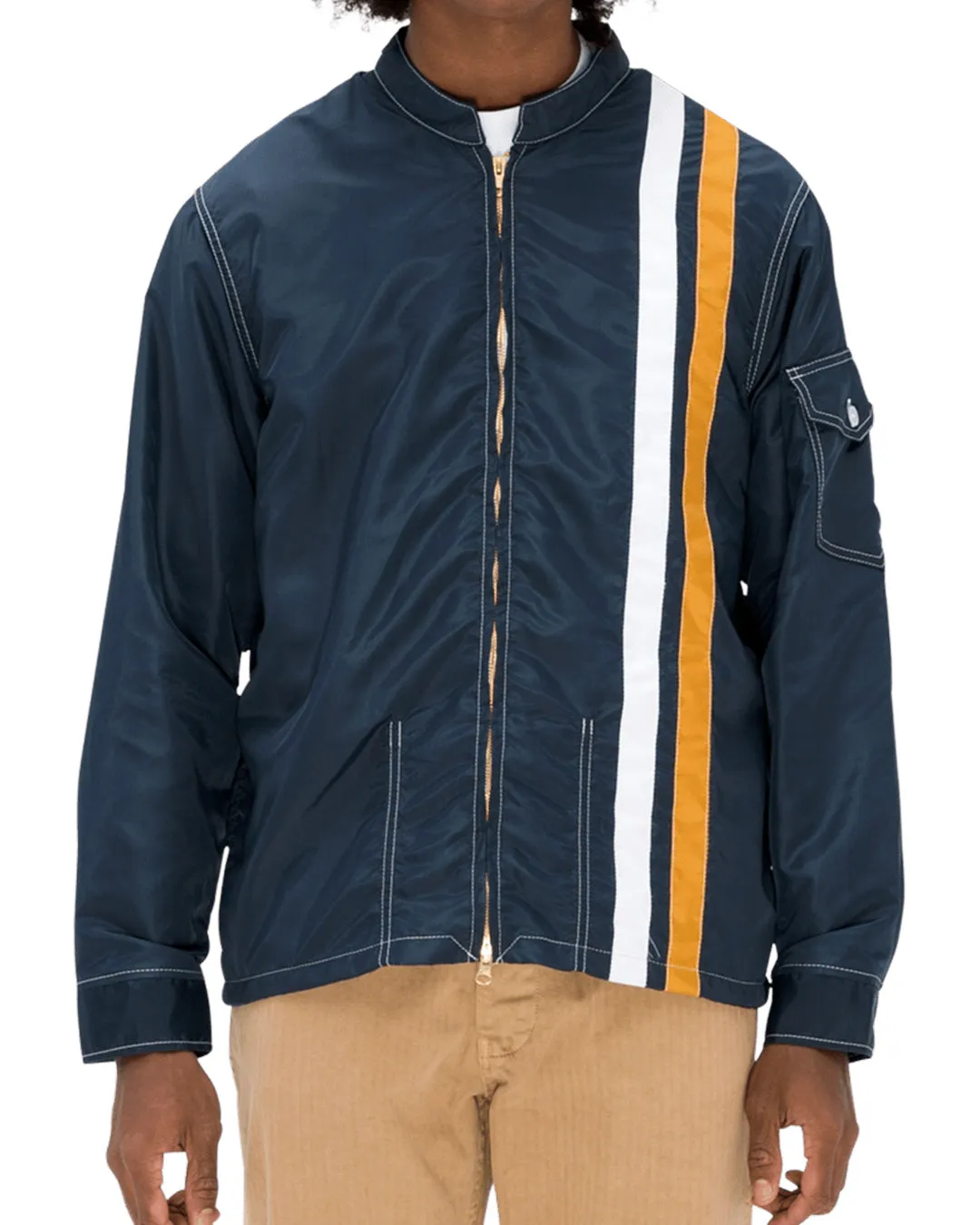 Racing Jacket - Navy/White/Gold