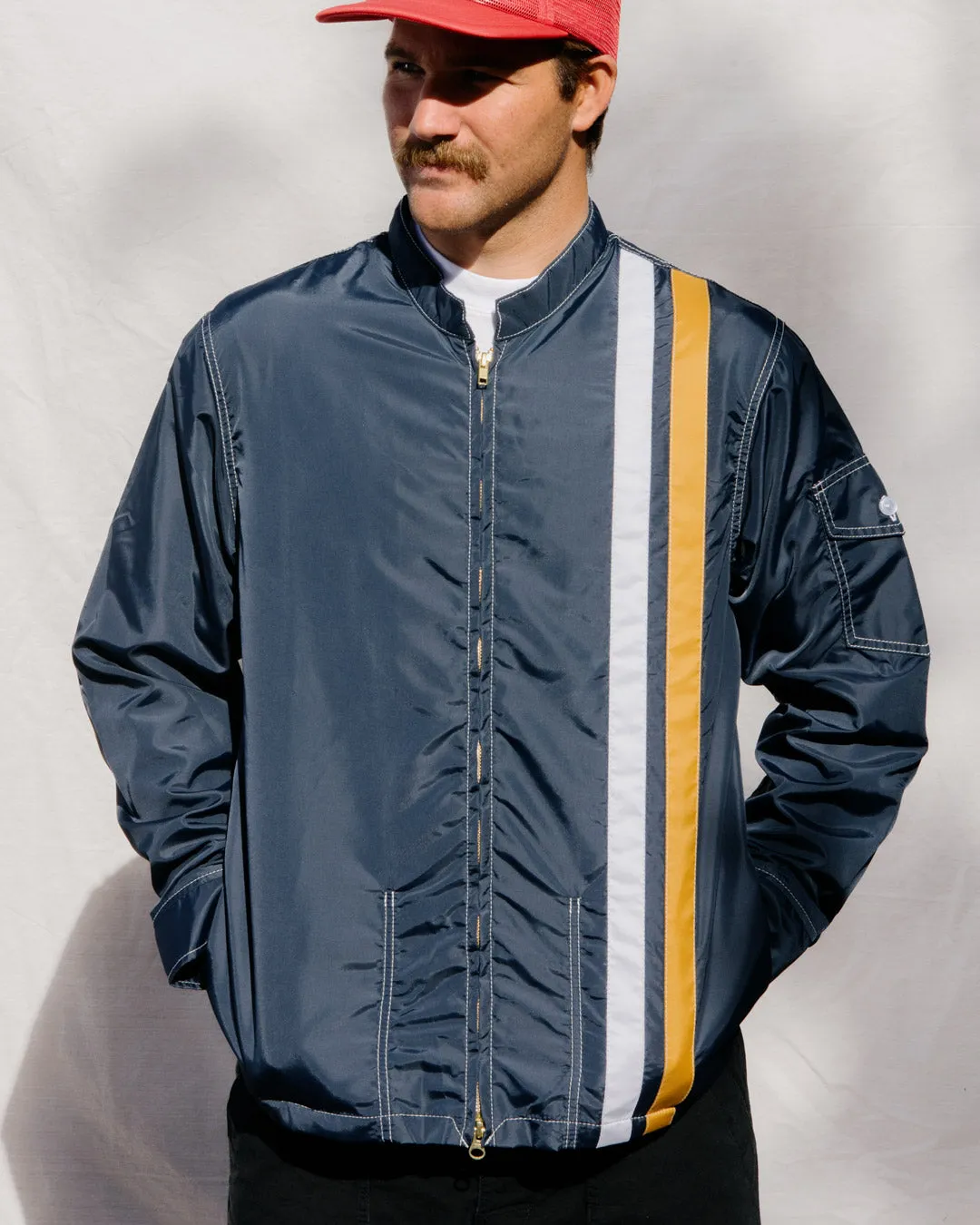 Racing Jacket - Navy/White/Gold