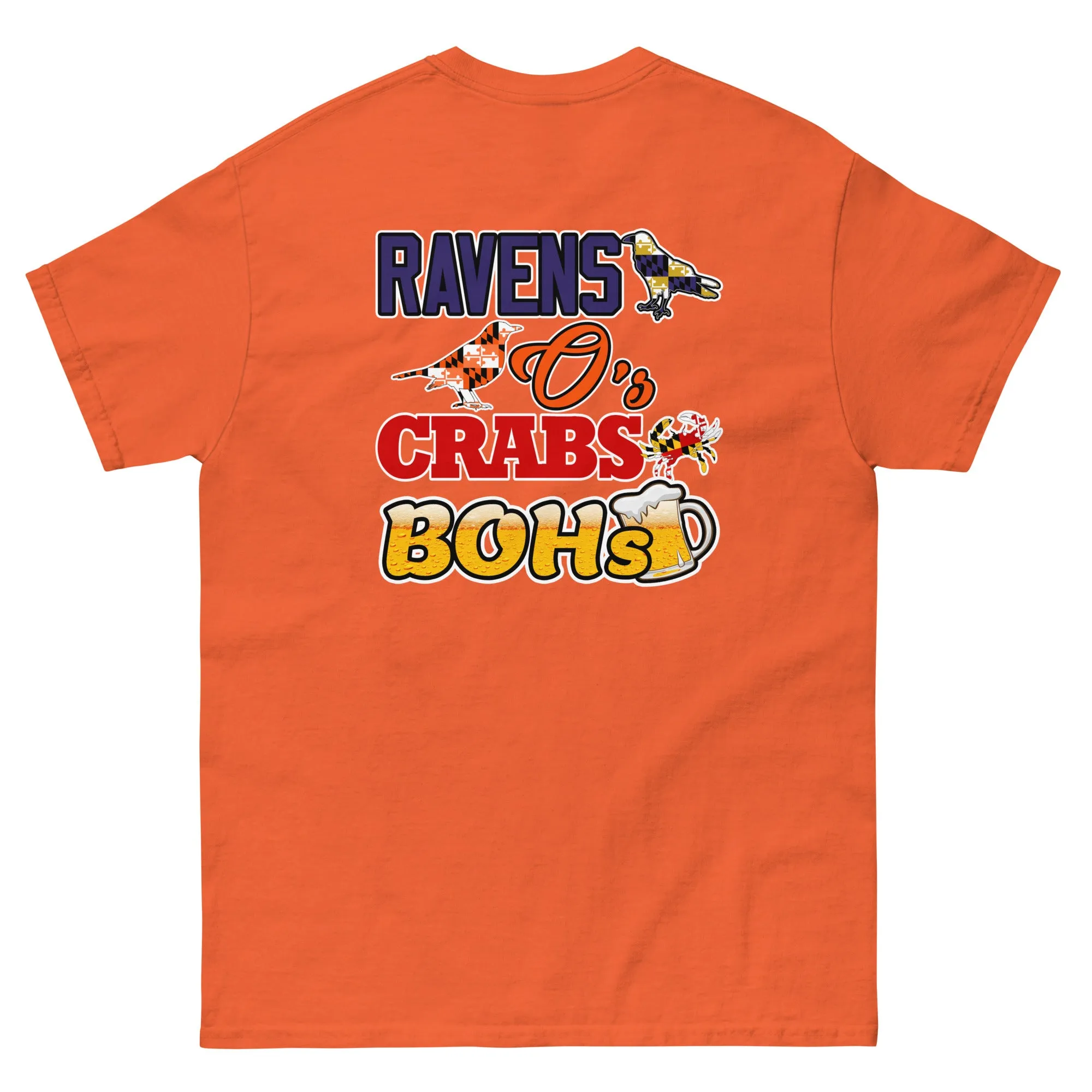 Ravens Os Crabs Bohs Home T-Shirt