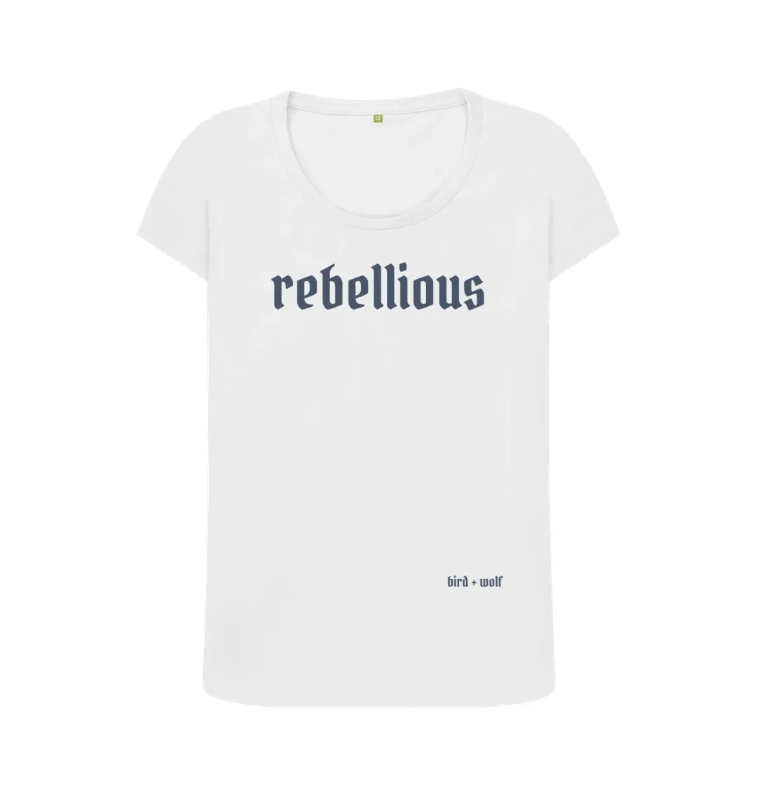 Rebellious Scoop Neck Tee