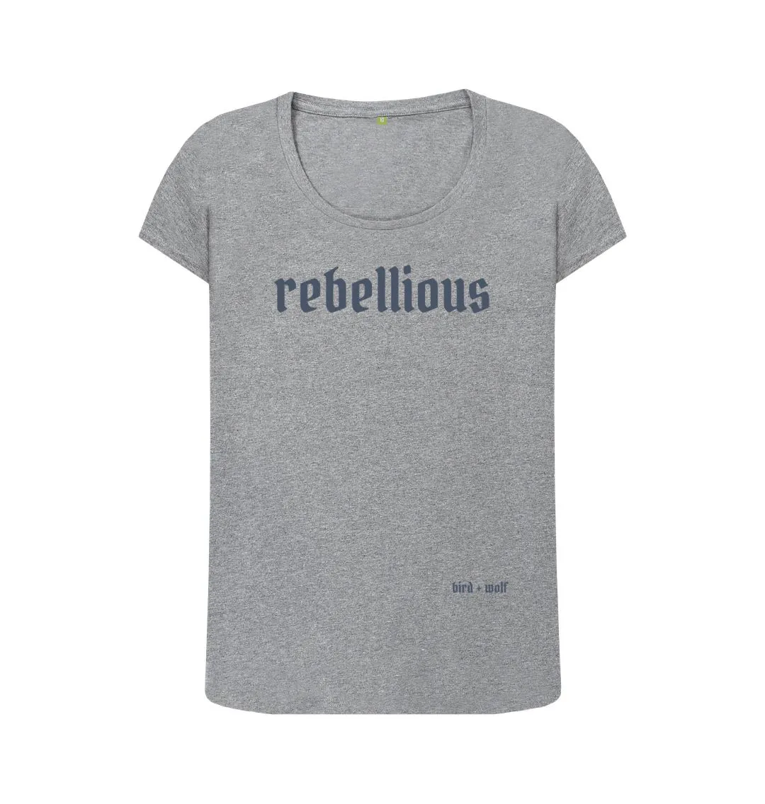 Rebellious Scoop Neck Tee