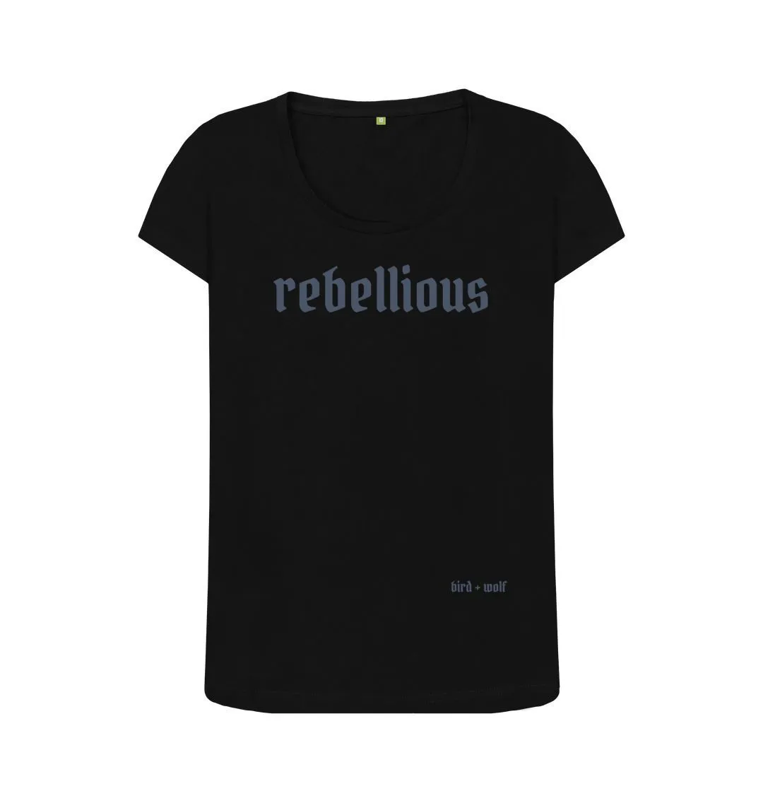 Rebellious Scoop Neck Tee