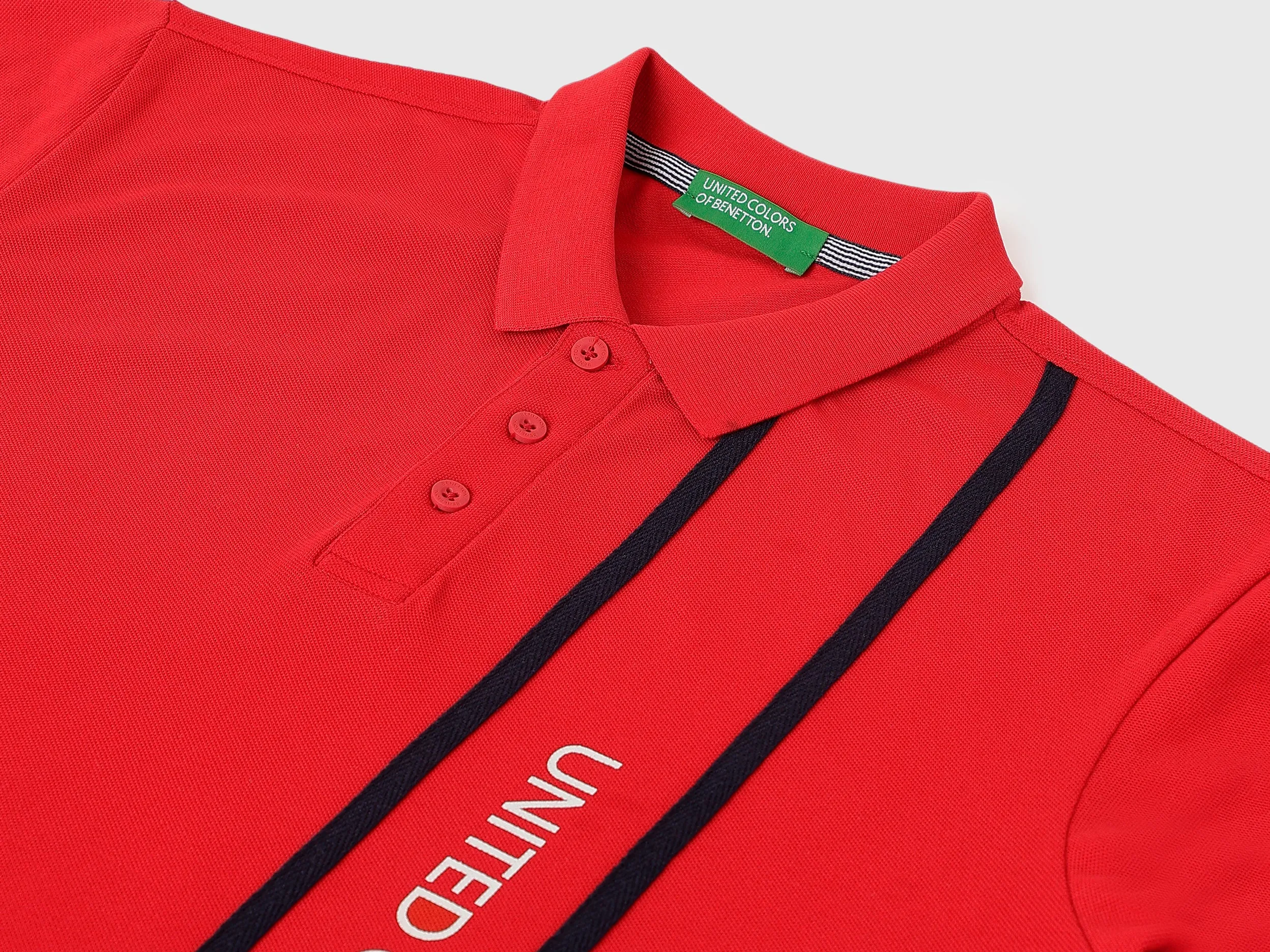 Regular Fit Polo Neck Printed T-Shirts