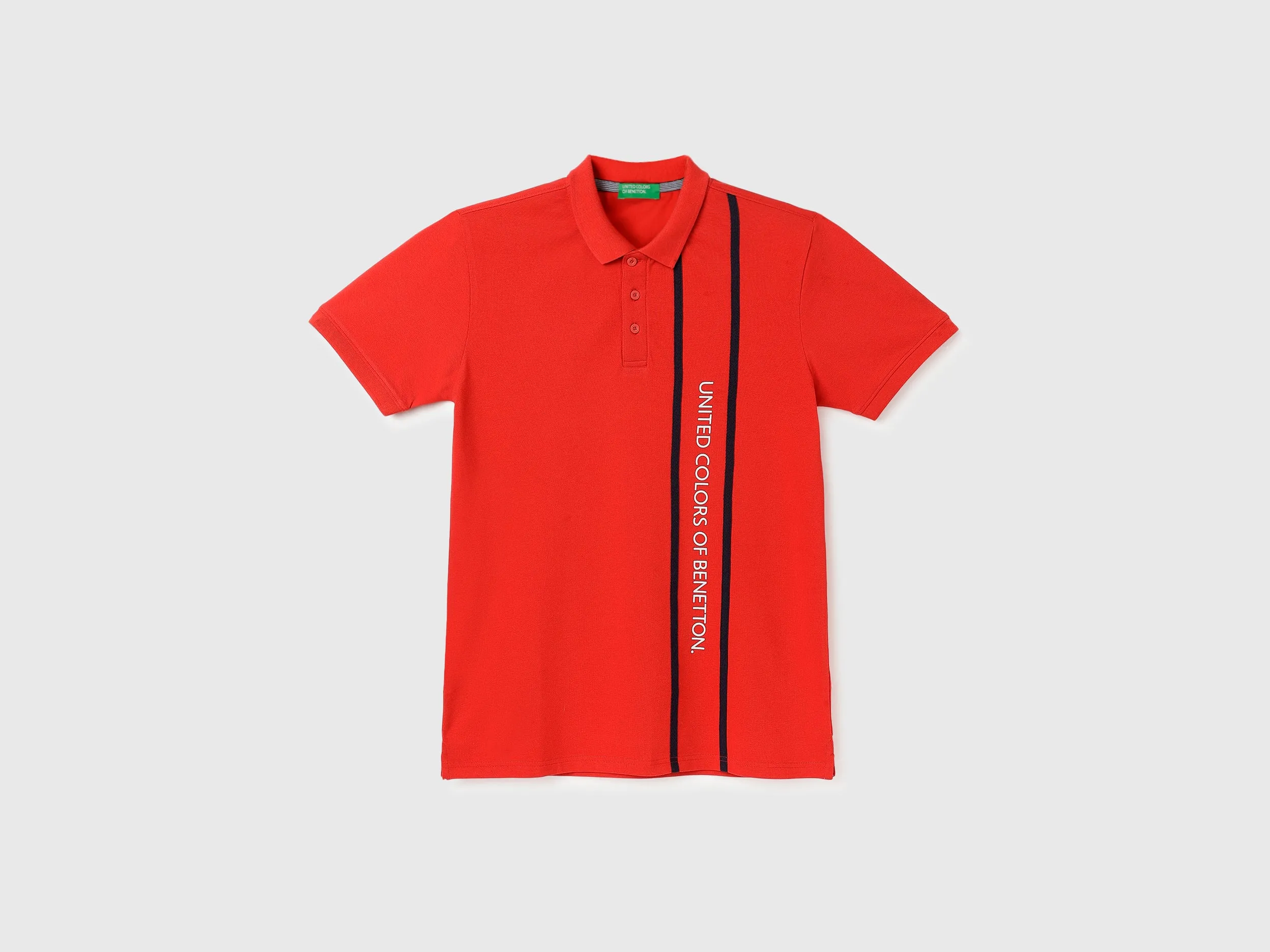 Regular Fit Polo Neck Printed T-Shirts