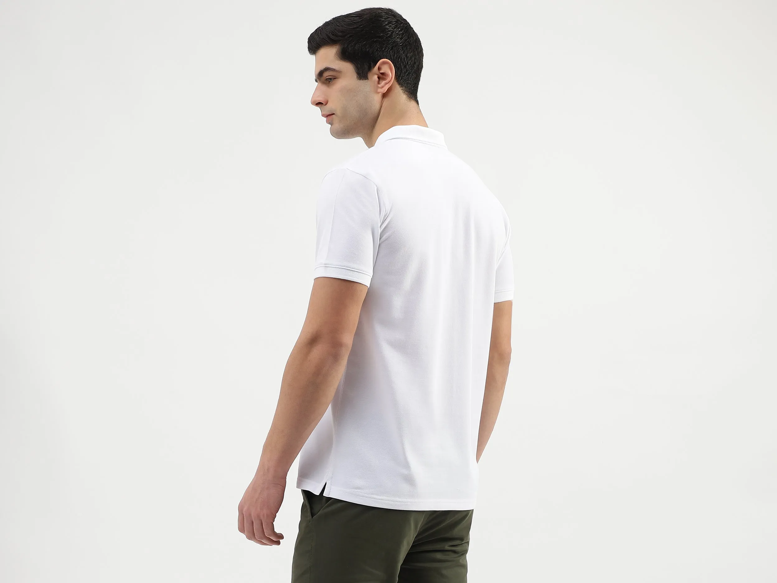 Regular Fit Polo Neck Printed T-Shirts