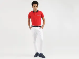 Regular Fit Polo Neck Solid T-Shirts
