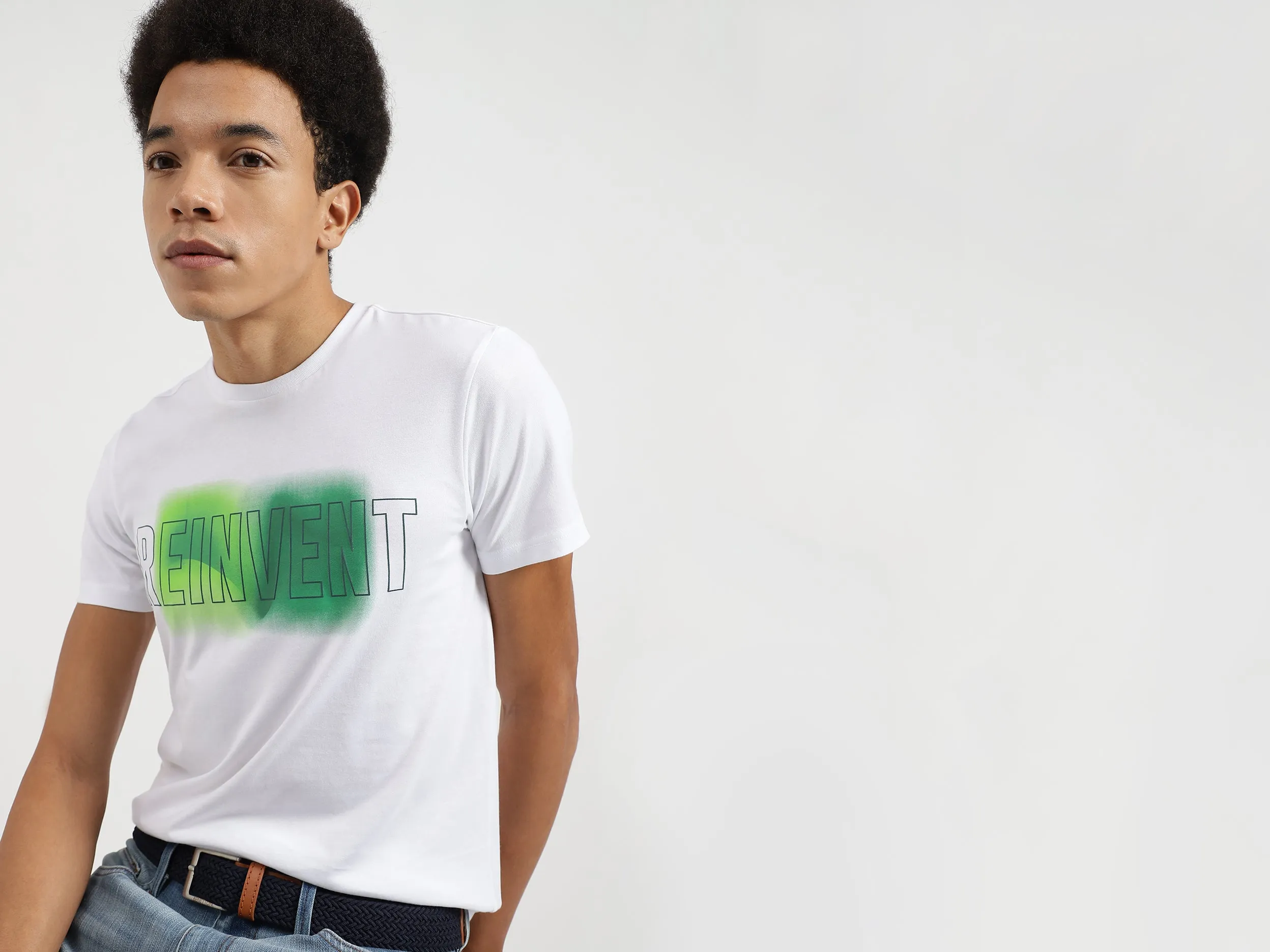 Regular Fit Round Neck Printed T-Shirts