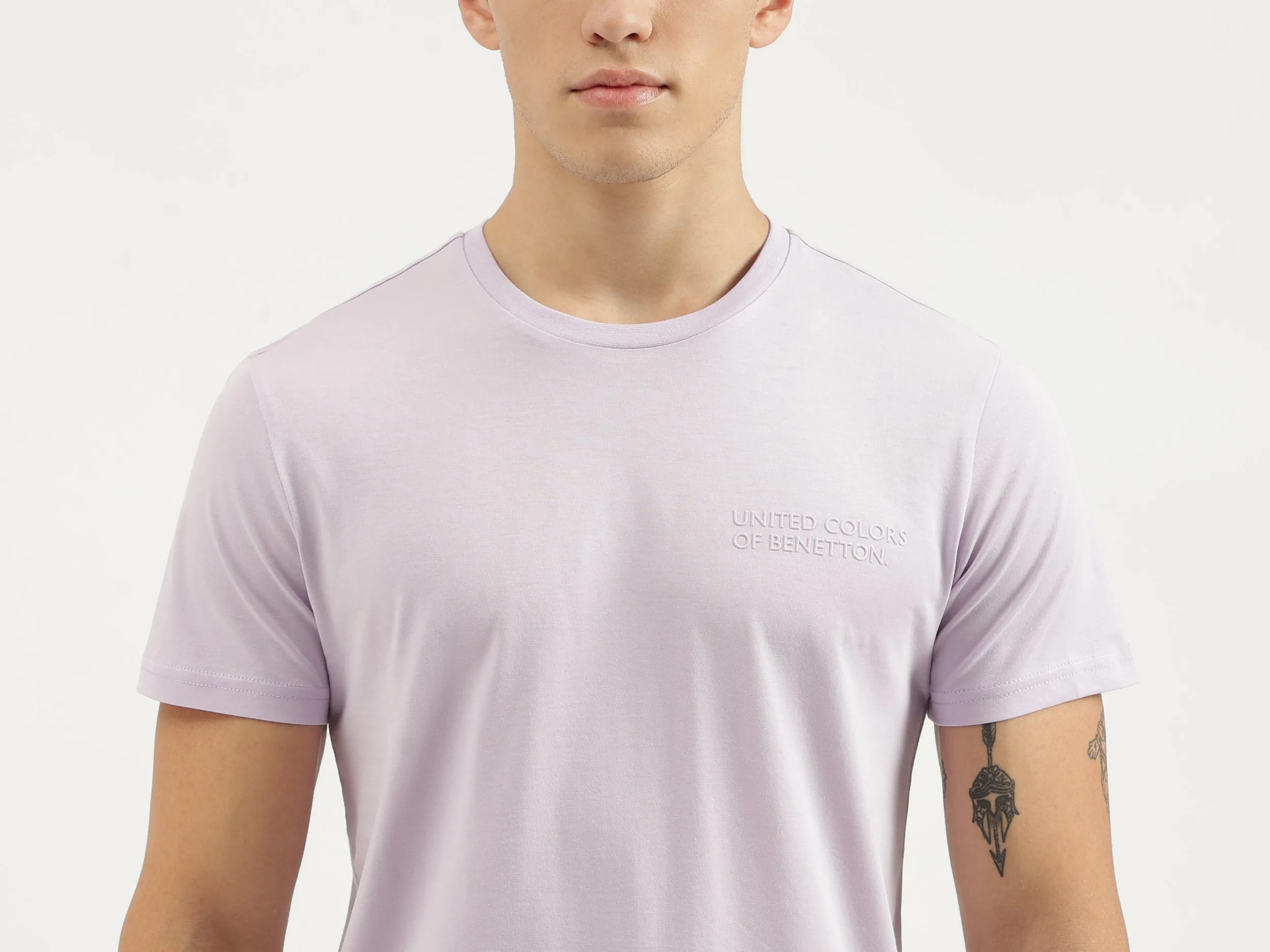 Regular Fit Round Neck Solid T-shirts