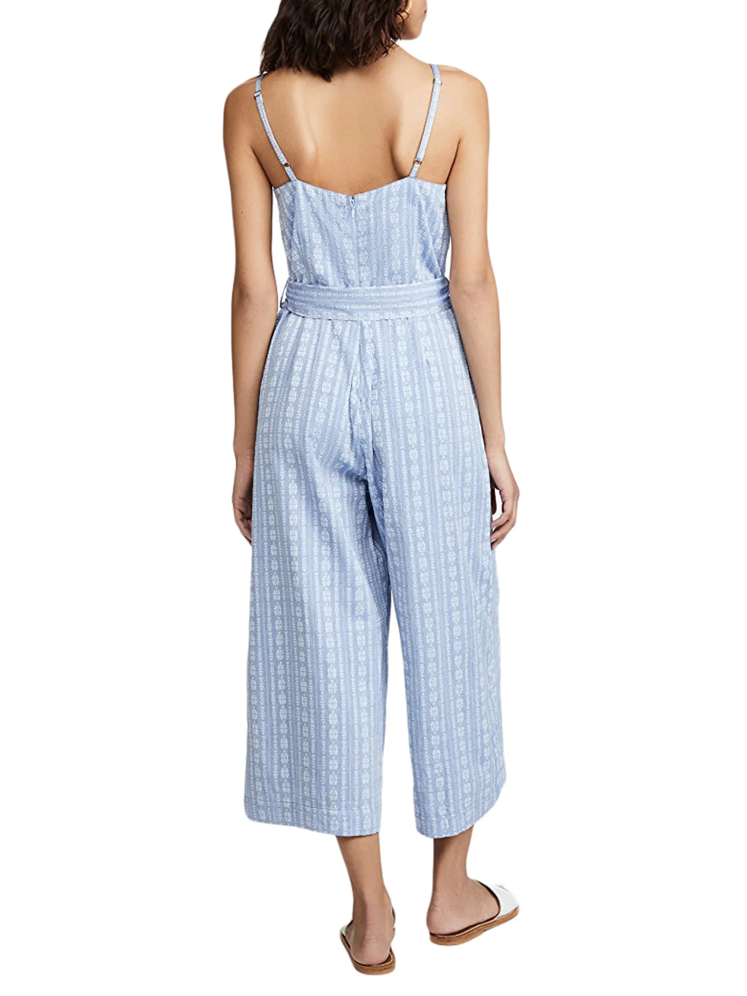 ROBERTA ROLLER RABBIT Women's Blue Heize Jumpsuit Sz L $245 NEW