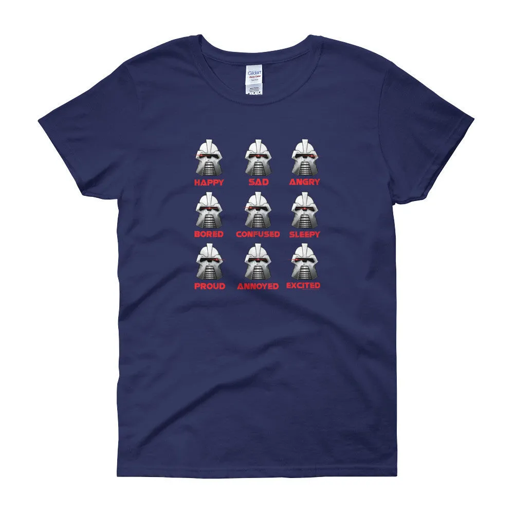 Robot Moods Emotion Charts Fitted T-Shirt