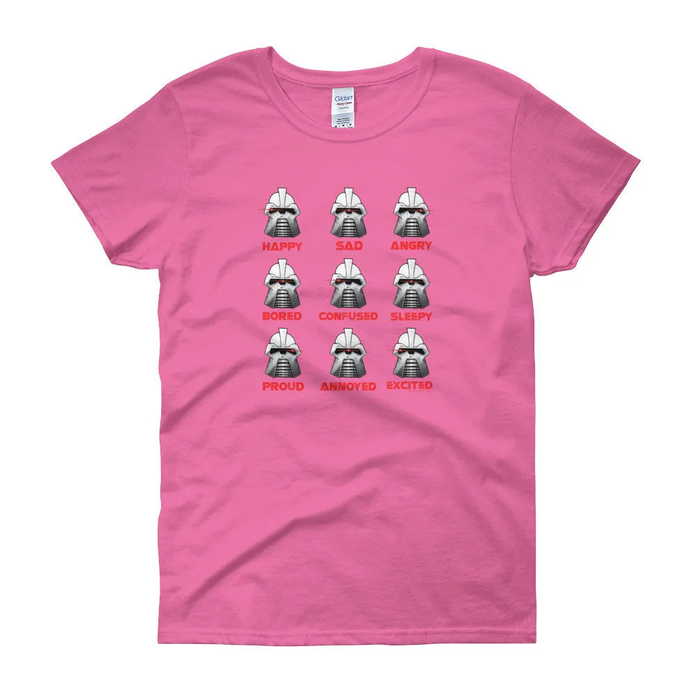 Robot Moods Emotion Charts Fitted T-Shirt