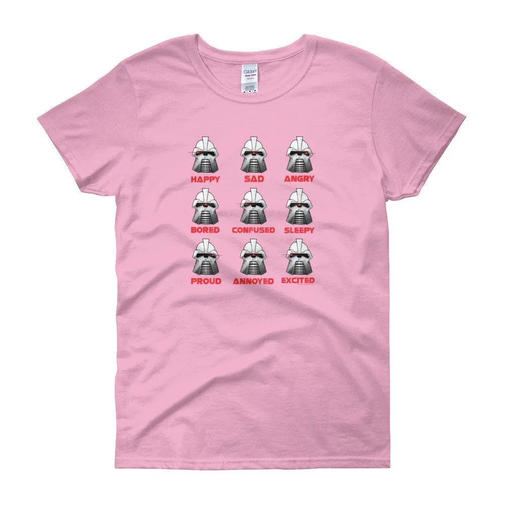 Robot Moods Emotion Charts Fitted T-Shirt
