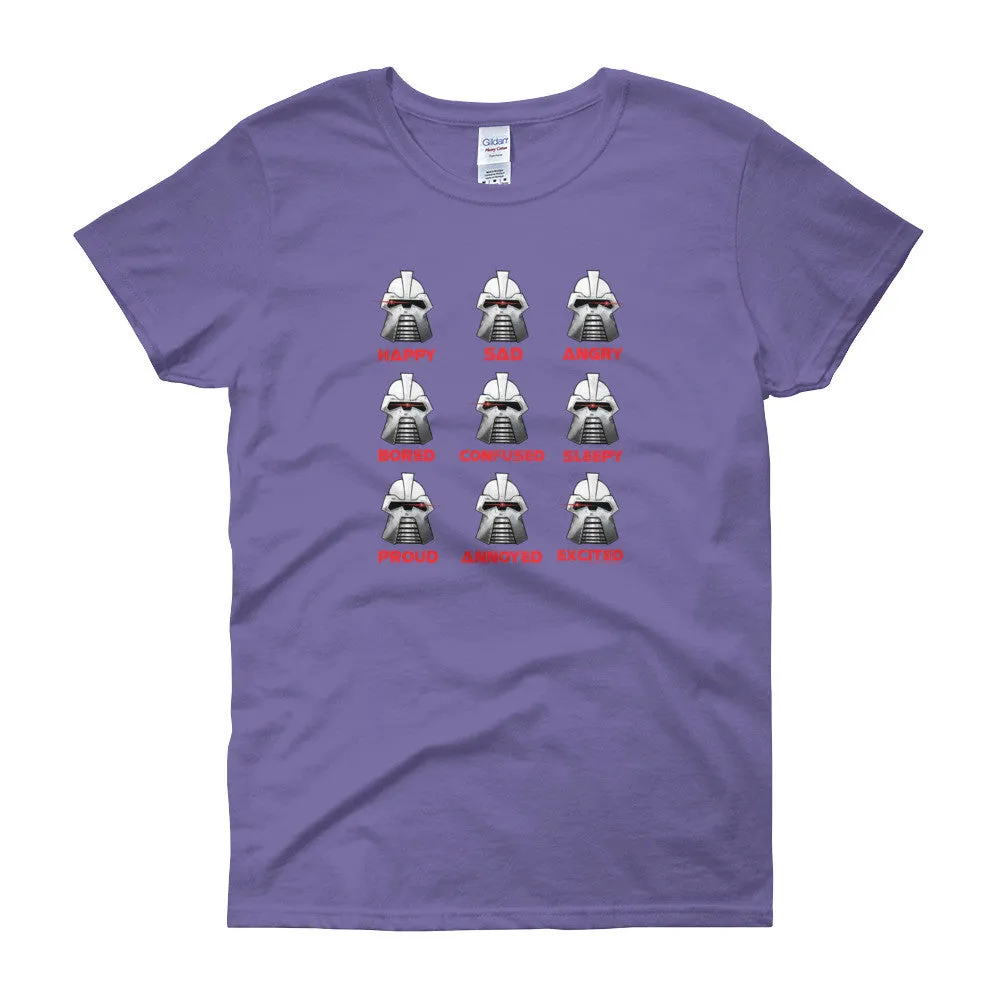 Robot Moods Emotion Charts Fitted T-Shirt