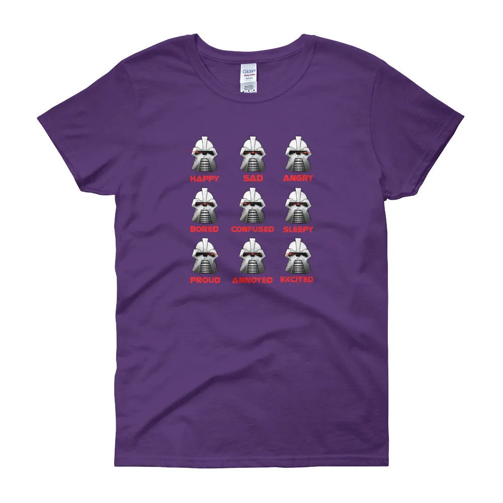 Robot Moods Emotion Charts Fitted T-Shirt