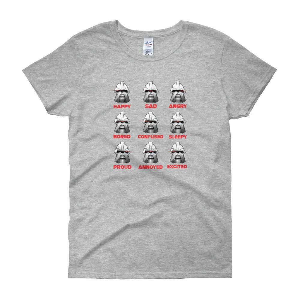 Robot Moods Emotion Charts Fitted T-Shirt