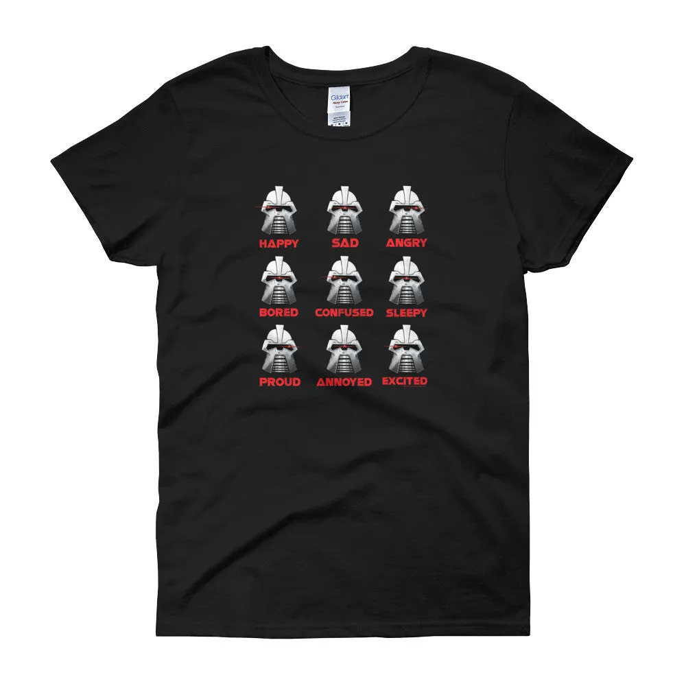 Robot Moods Emotion Charts Fitted T-Shirt