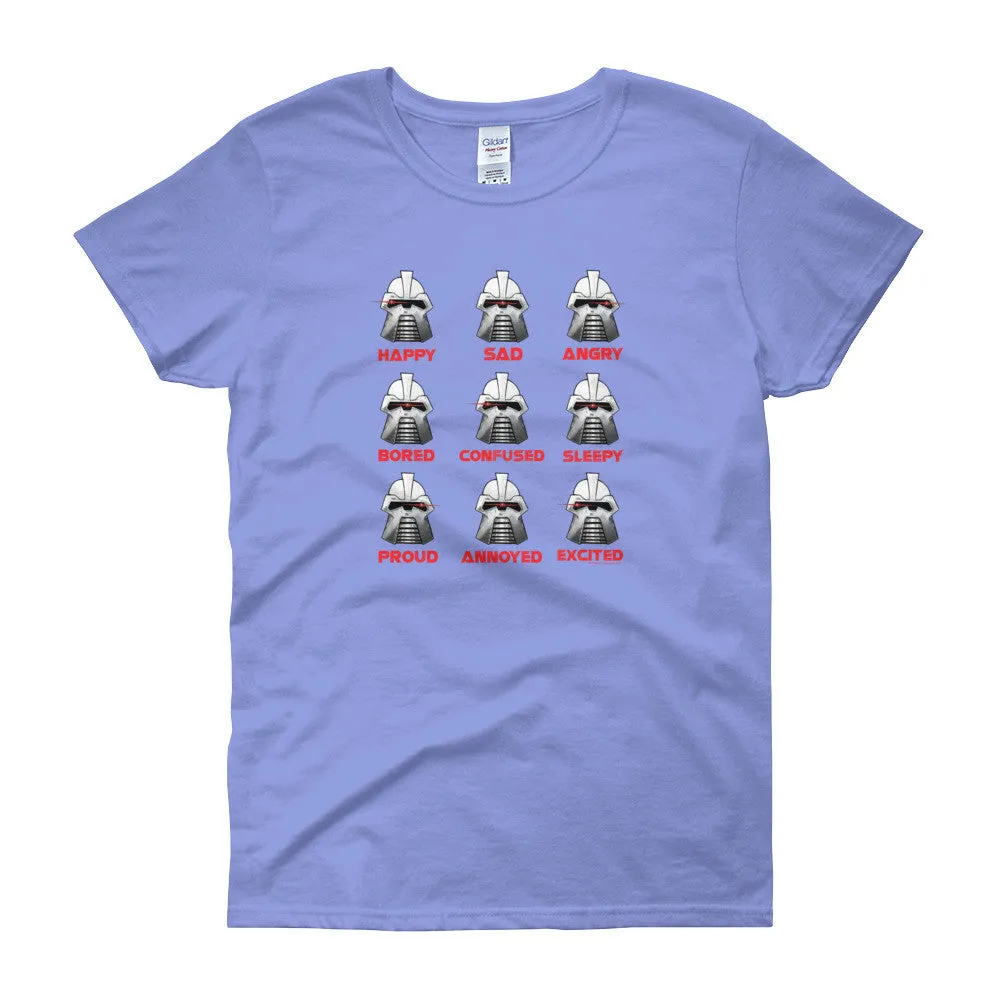 Robot Moods Emotion Charts Fitted T-Shirt