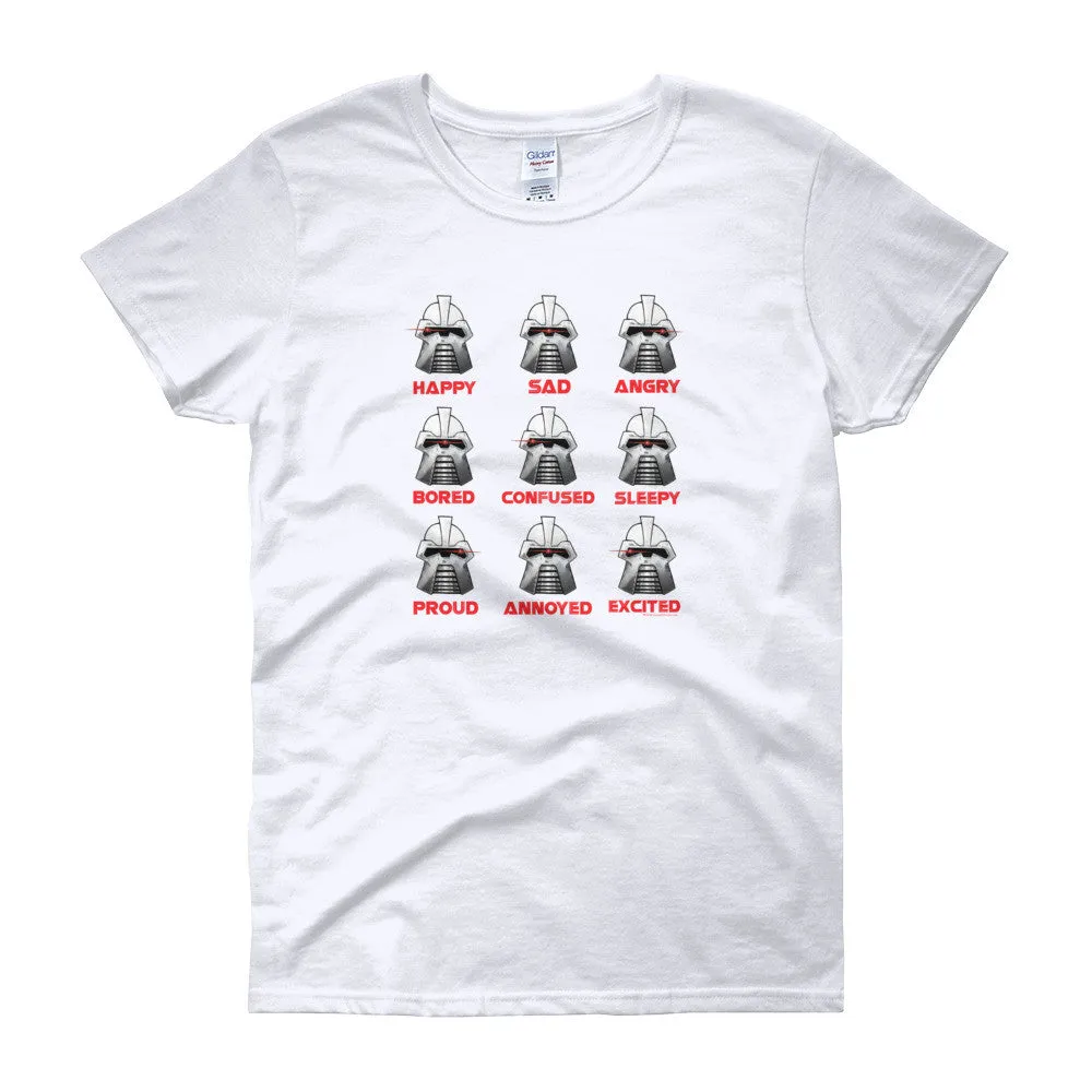 Robot Moods Emotion Charts Fitted T-Shirt
