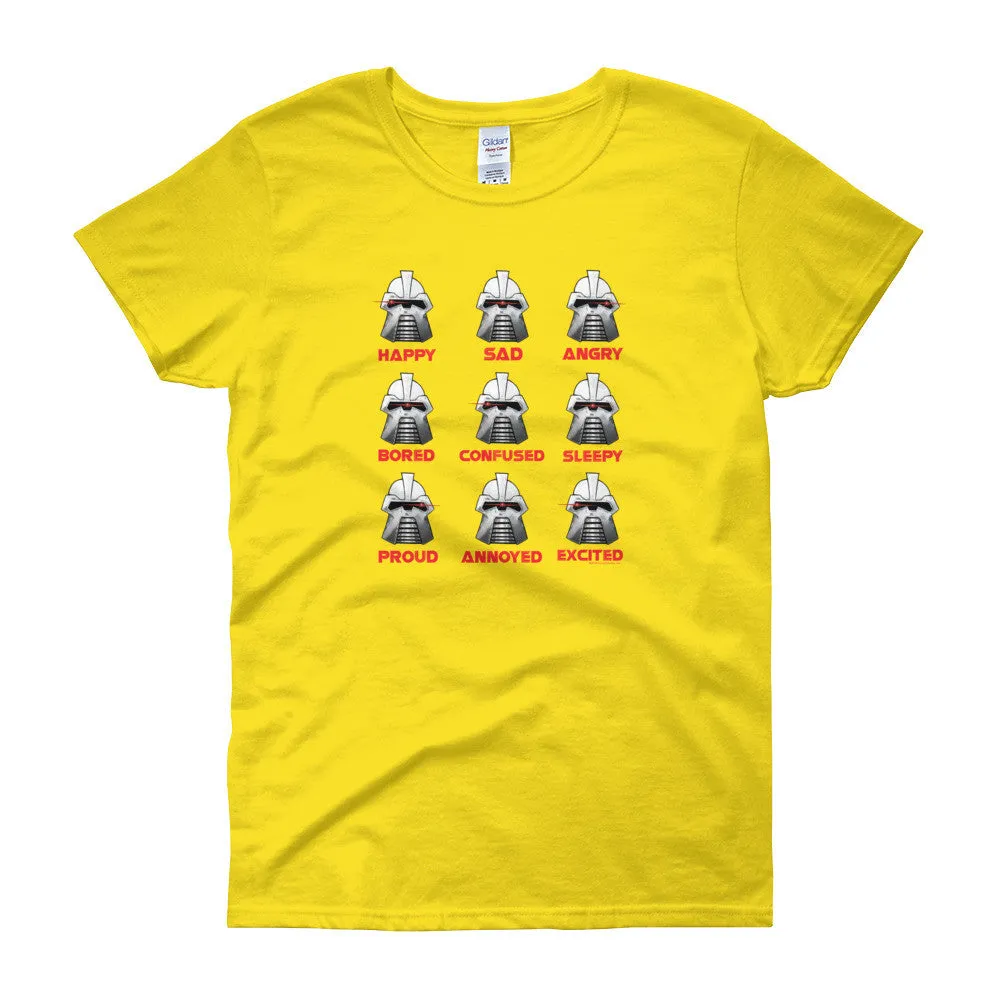 Robot Moods Emotion Charts Fitted T-Shirt