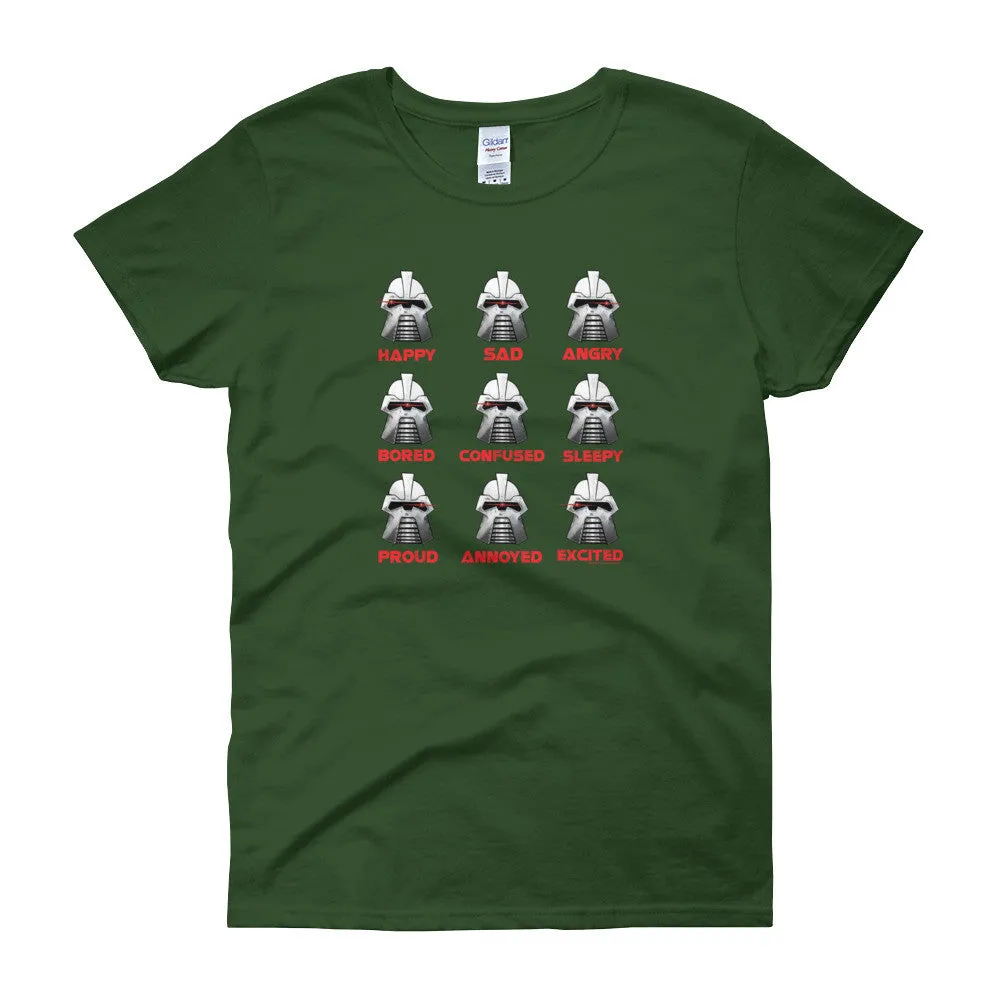 Robot Moods Emotion Charts Fitted T-Shirt