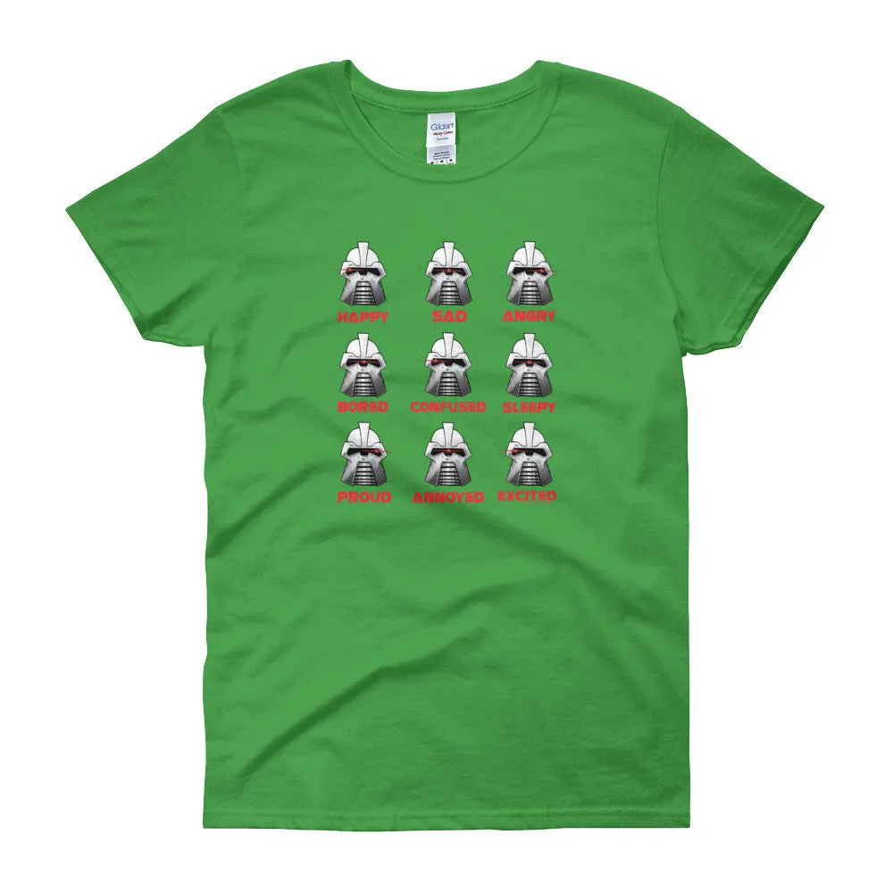 Robot Moods Emotion Charts Fitted T-Shirt