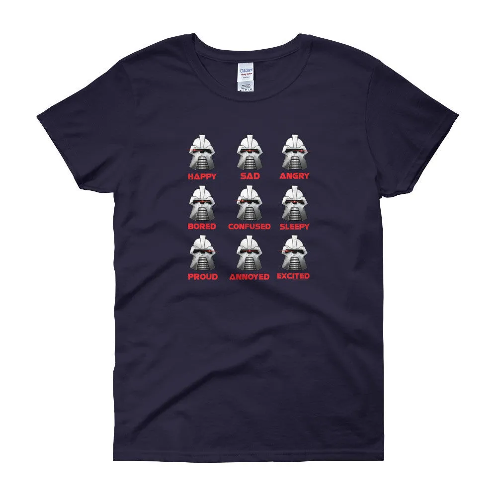 Robot Moods Emotion Charts Fitted T-Shirt
