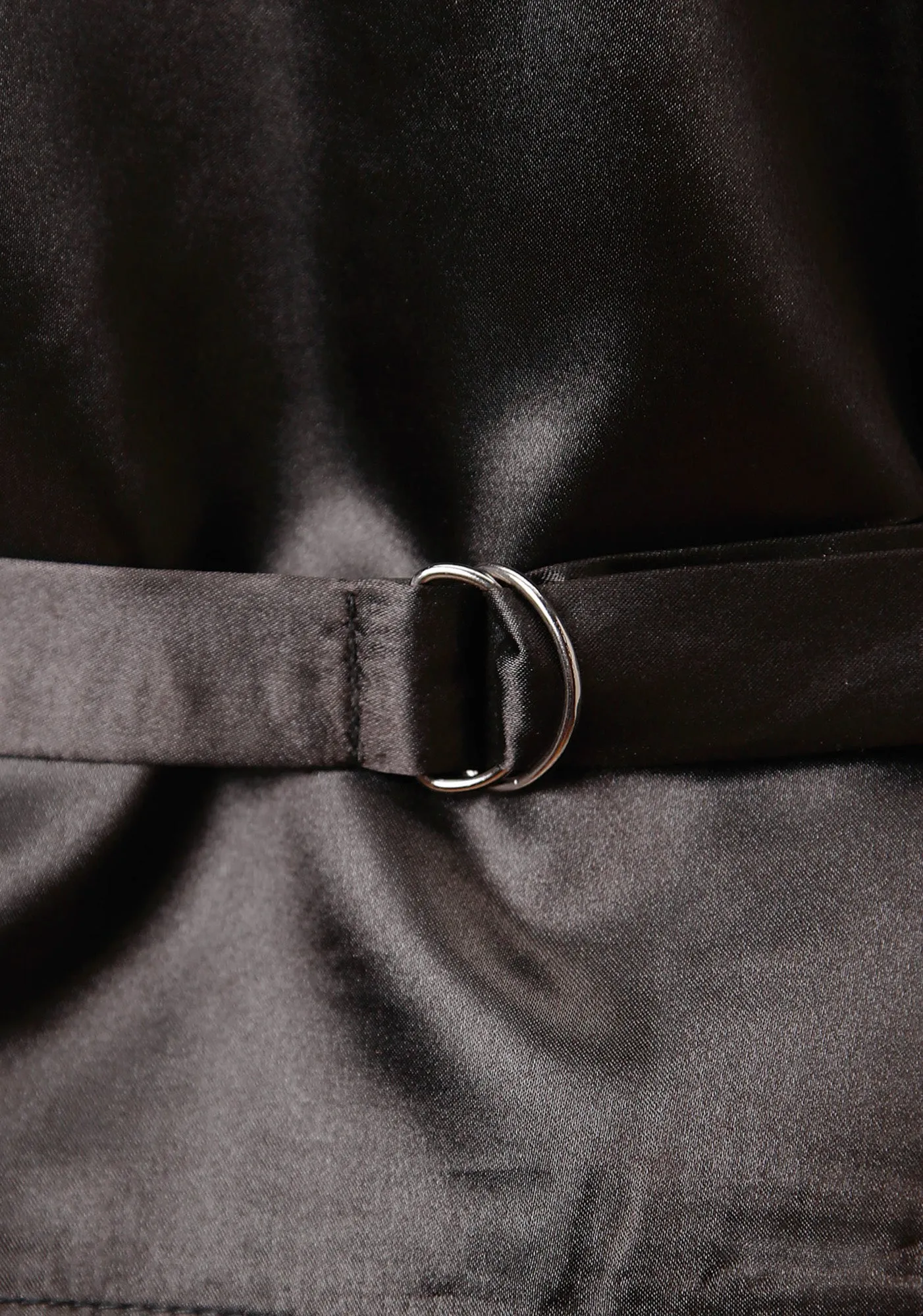 Roper Mens Buckle Tie Brass Snaps Black Suede Tall Leather Vest