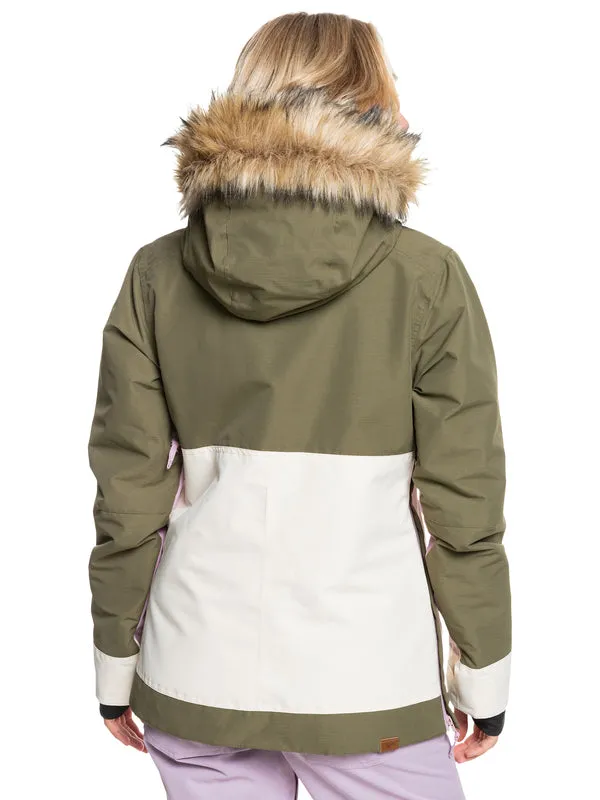 Roxy Shelter Jacket Womens - Burnt Olive