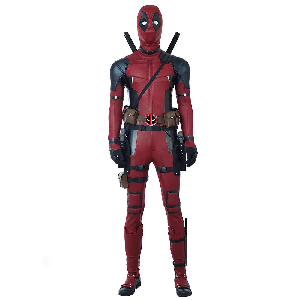 Rulercosplay Deadpool Red jumpsuits Movie Cosplay Costume