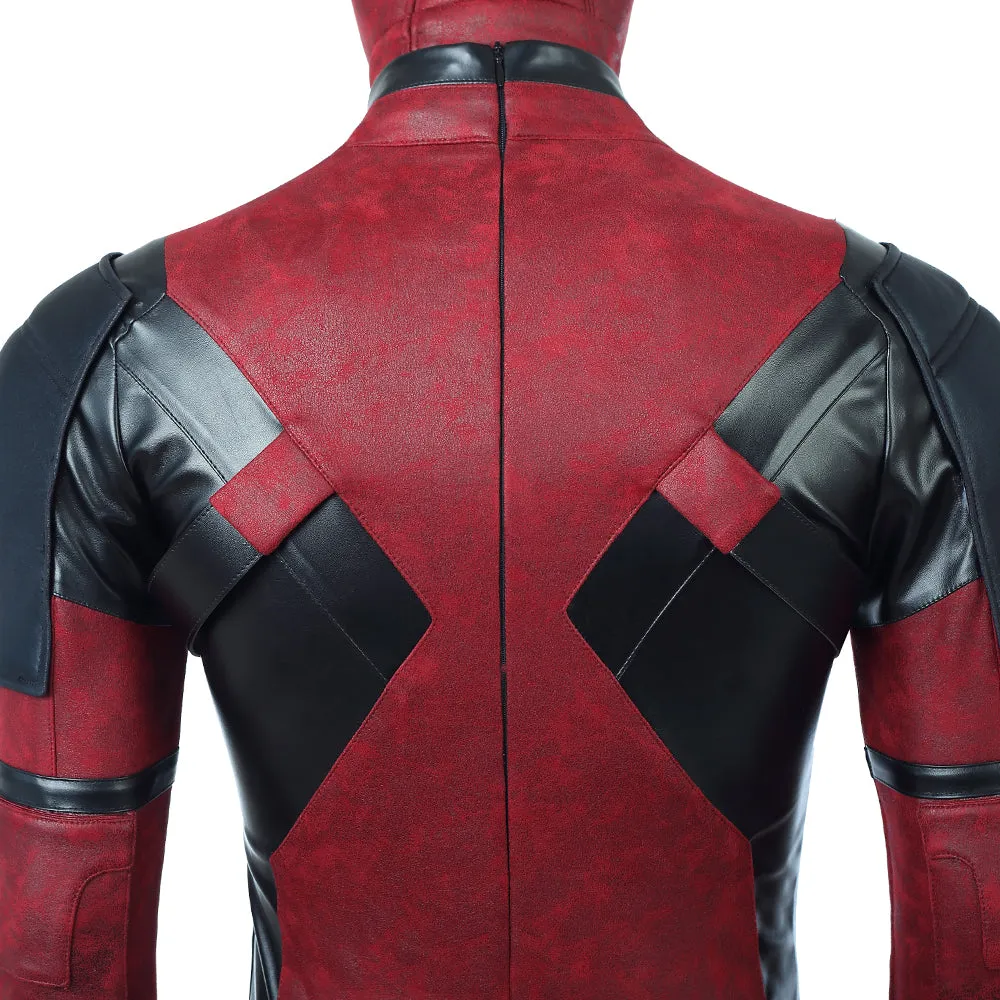 Rulercosplay Deadpool Red jumpsuits Movie Cosplay Costume