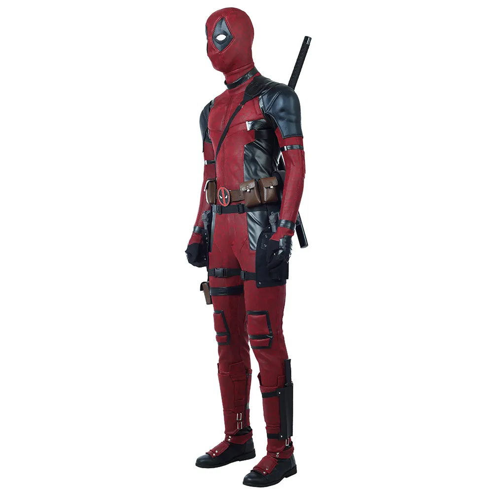 Rulercosplay Deadpool Red jumpsuits Movie Cosplay Costume