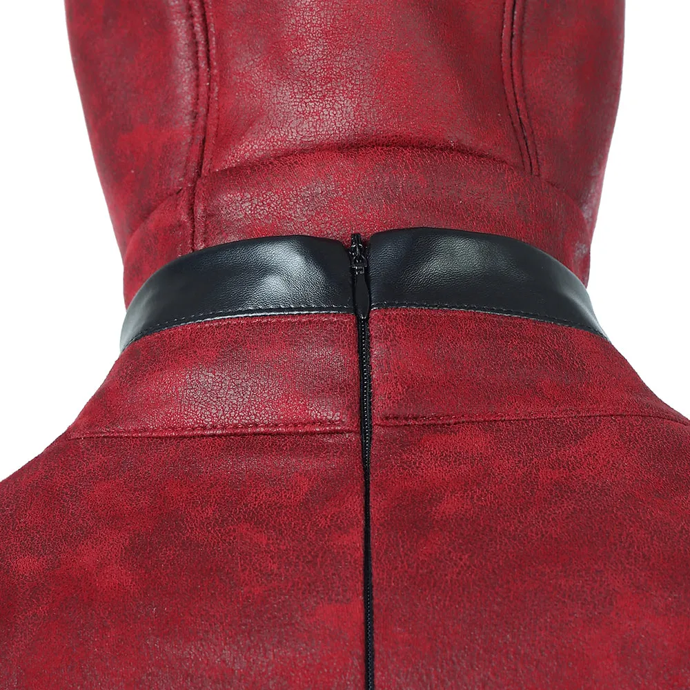 Rulercosplay Deadpool Red jumpsuits Movie Cosplay Costume