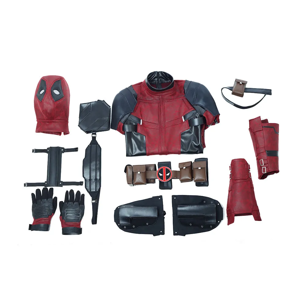 Rulercosplay Deadpool Red jumpsuits Movie Cosplay Costume