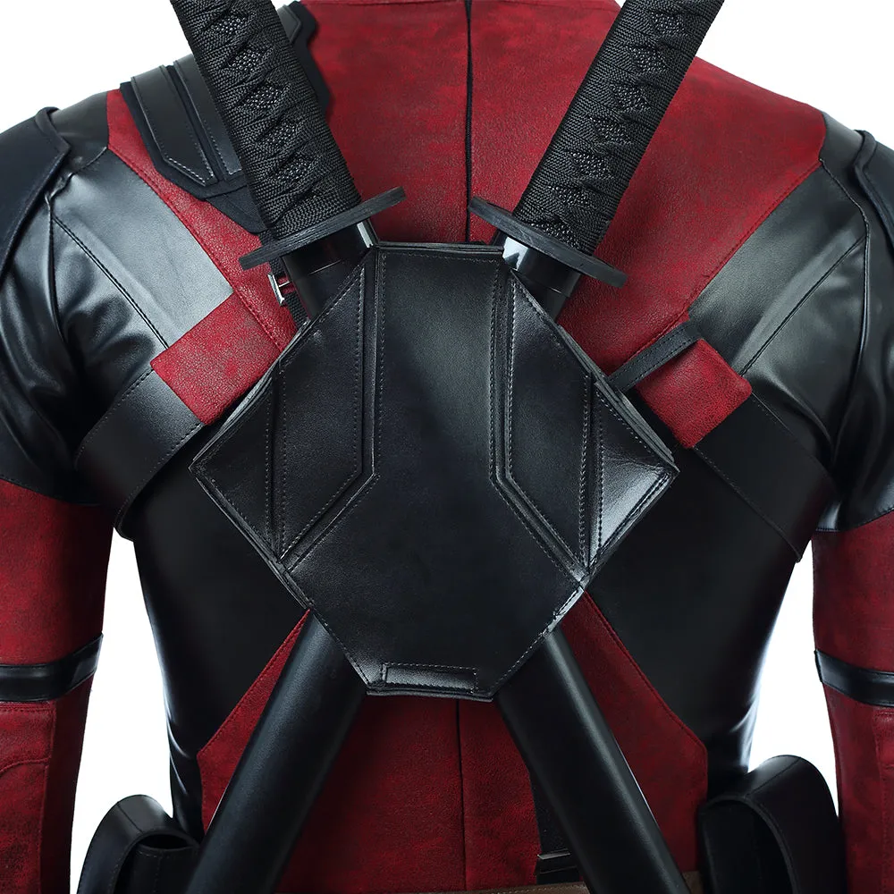 Rulercosplay Deadpool Red jumpsuits Movie Cosplay Costume
