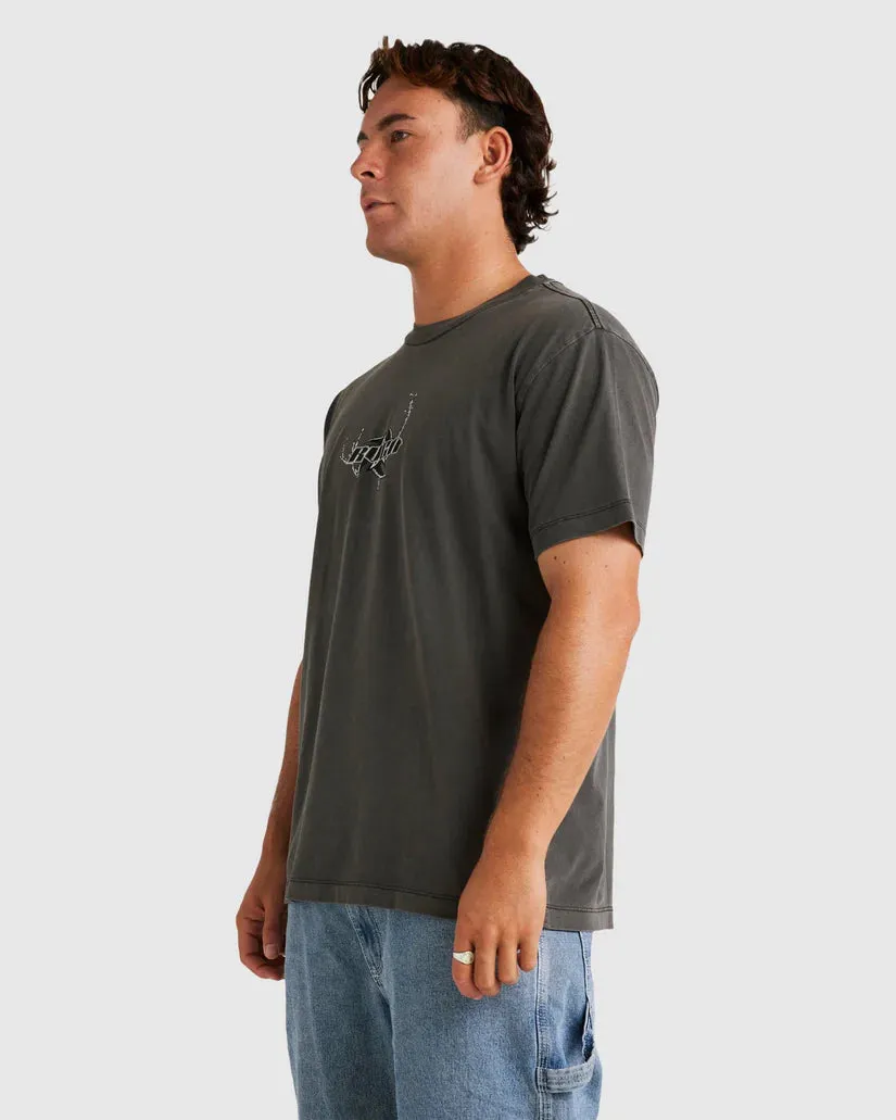 RVCA Blade SS Tee WASHED BLACK