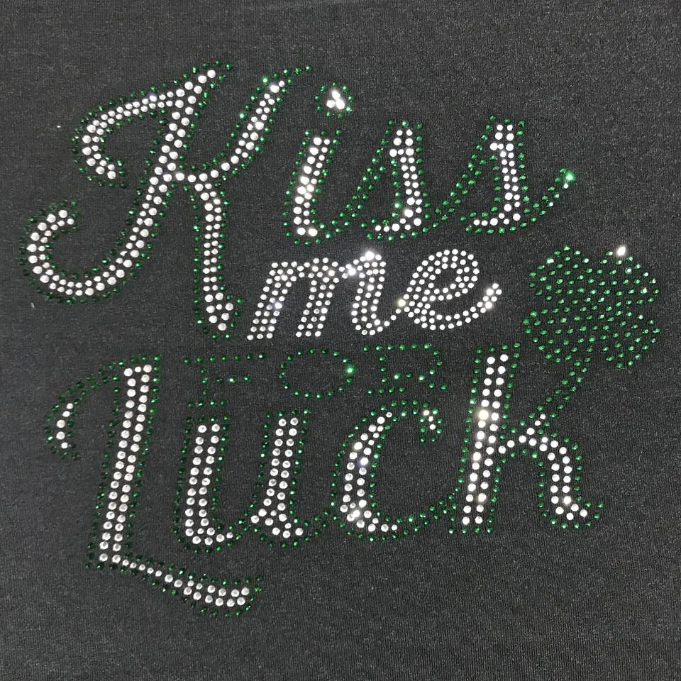 Saint Patrick's Day Kiss Me For Luck Ladies T-Shirt