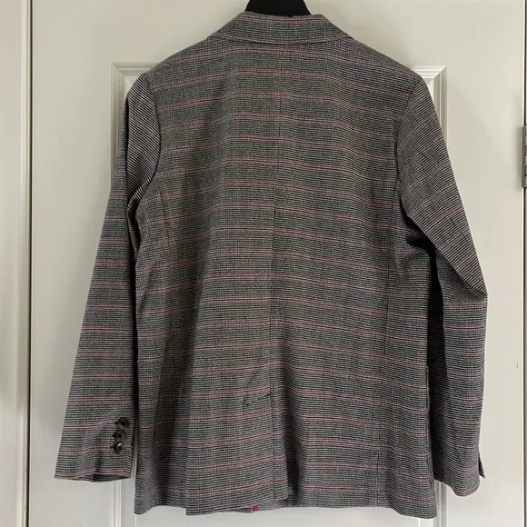 Sanctuary Clothing Womens Plaid Two Button Blazer Jacket Size XL