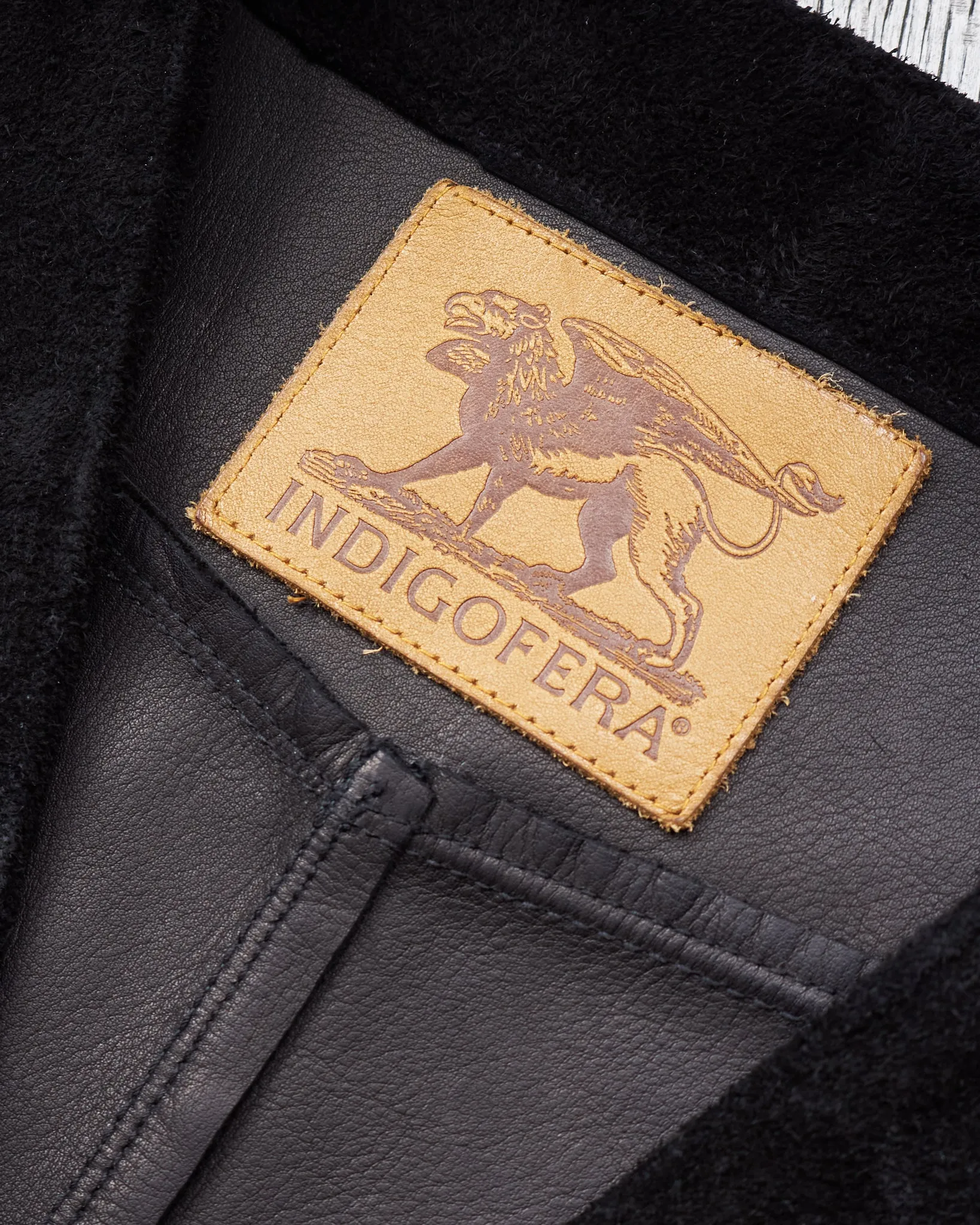 Second Hand Indigofera Harrison Leather Vest Black Size S