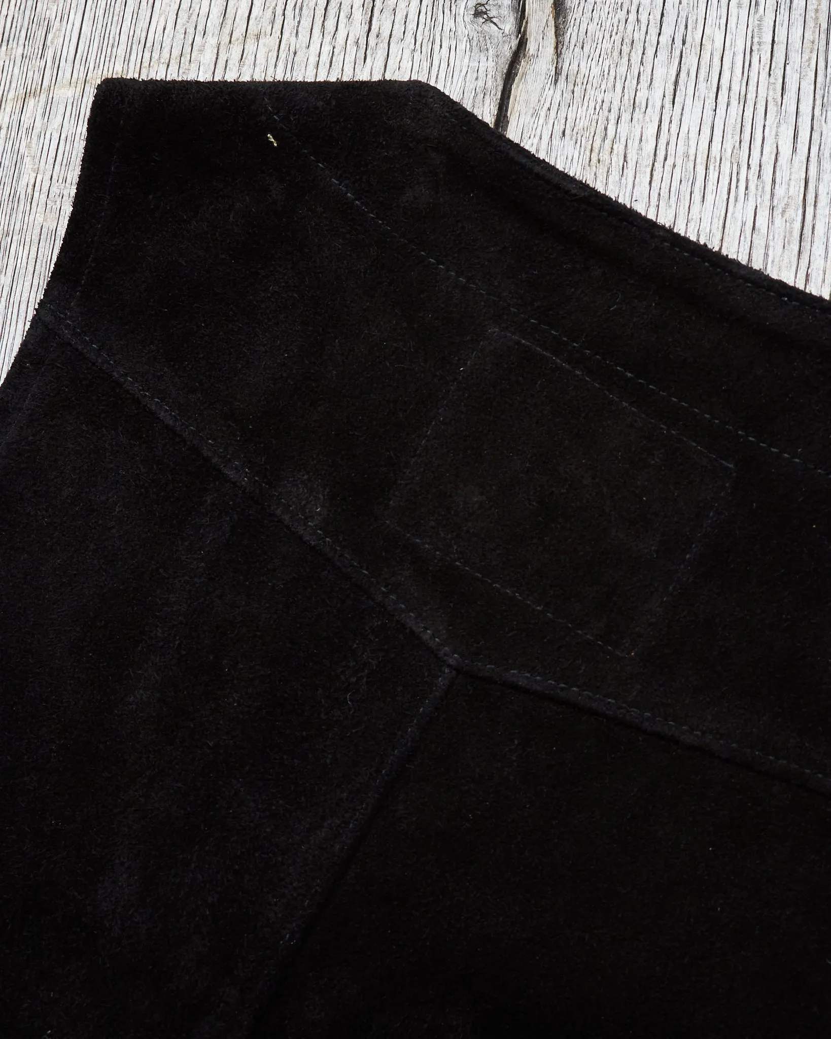 Second Hand Indigofera Harrison Leather Vest Black Size S