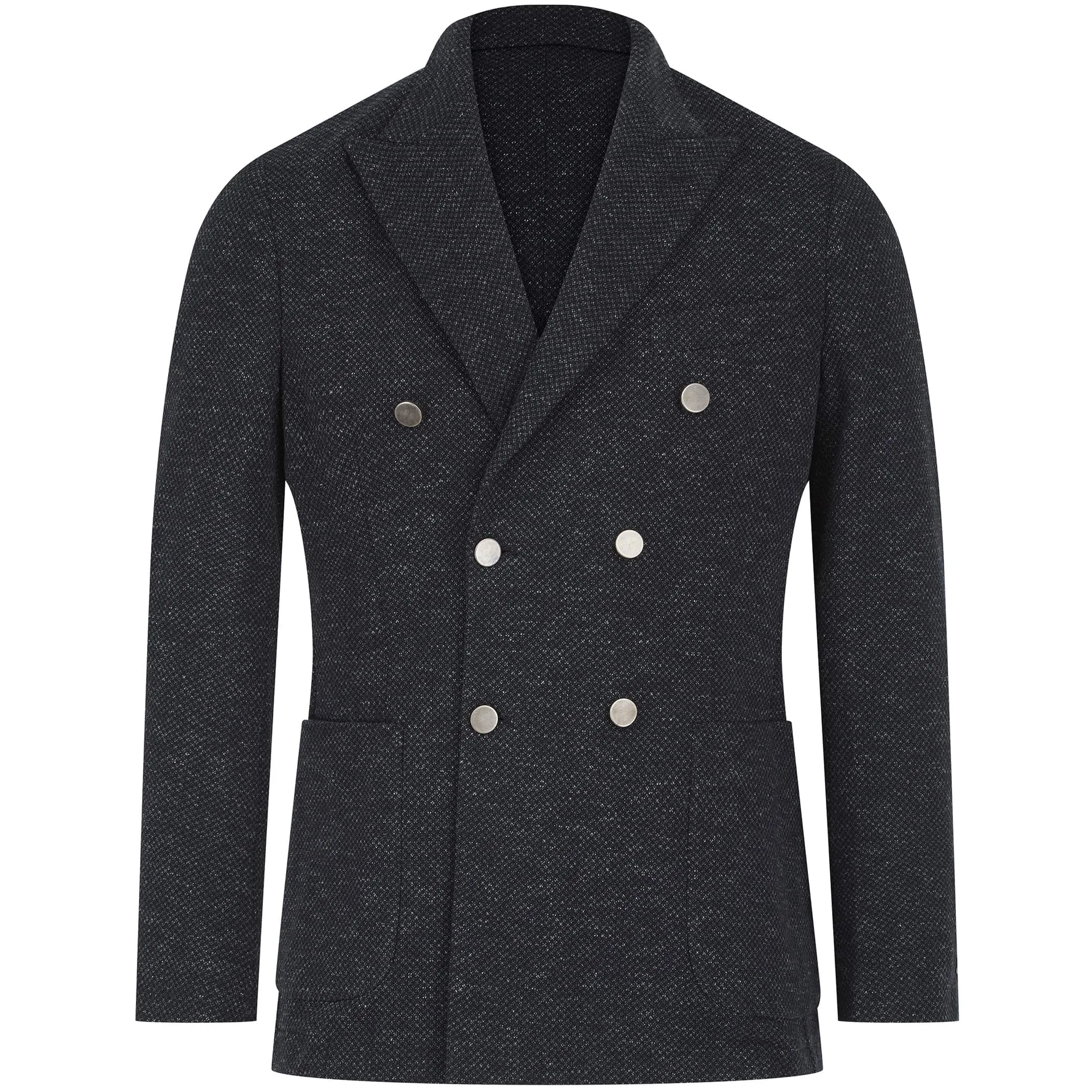 SEINSE GIACCA SPECKLED COTTON-BLEND BLAZER
