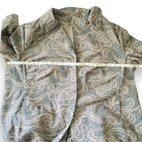 Selection By Ulla Popken Textured Blazer Lightweight Jacket  Unstructured Pocket