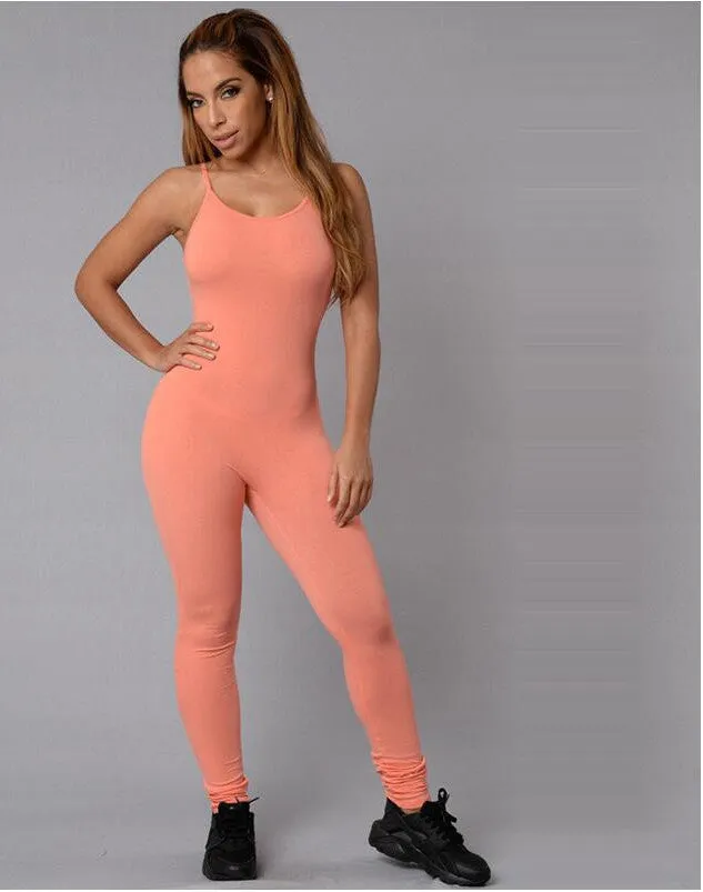 Sexy Jumpsuit Sleeveless For Women Jumpsuits Club Ladies Rompers Black Bandage Elastic Waistband