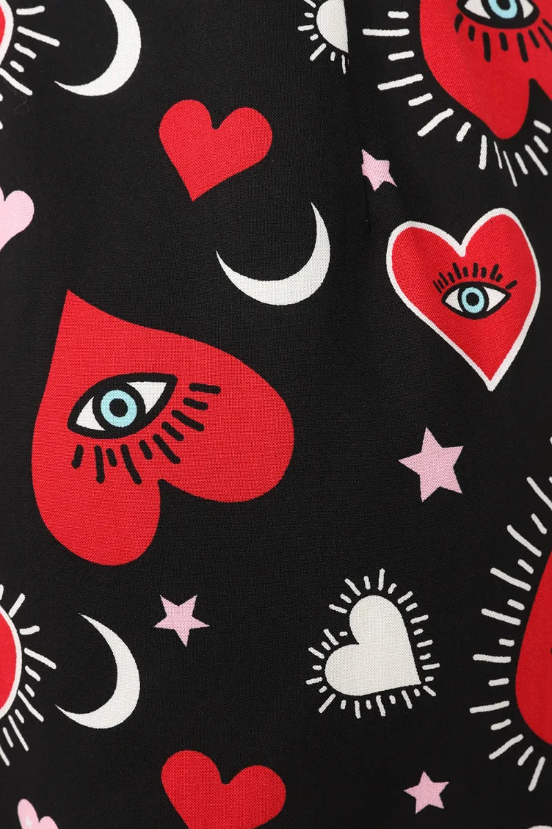 SIZE 14* Hell Bunny Kate Heart Playsuit