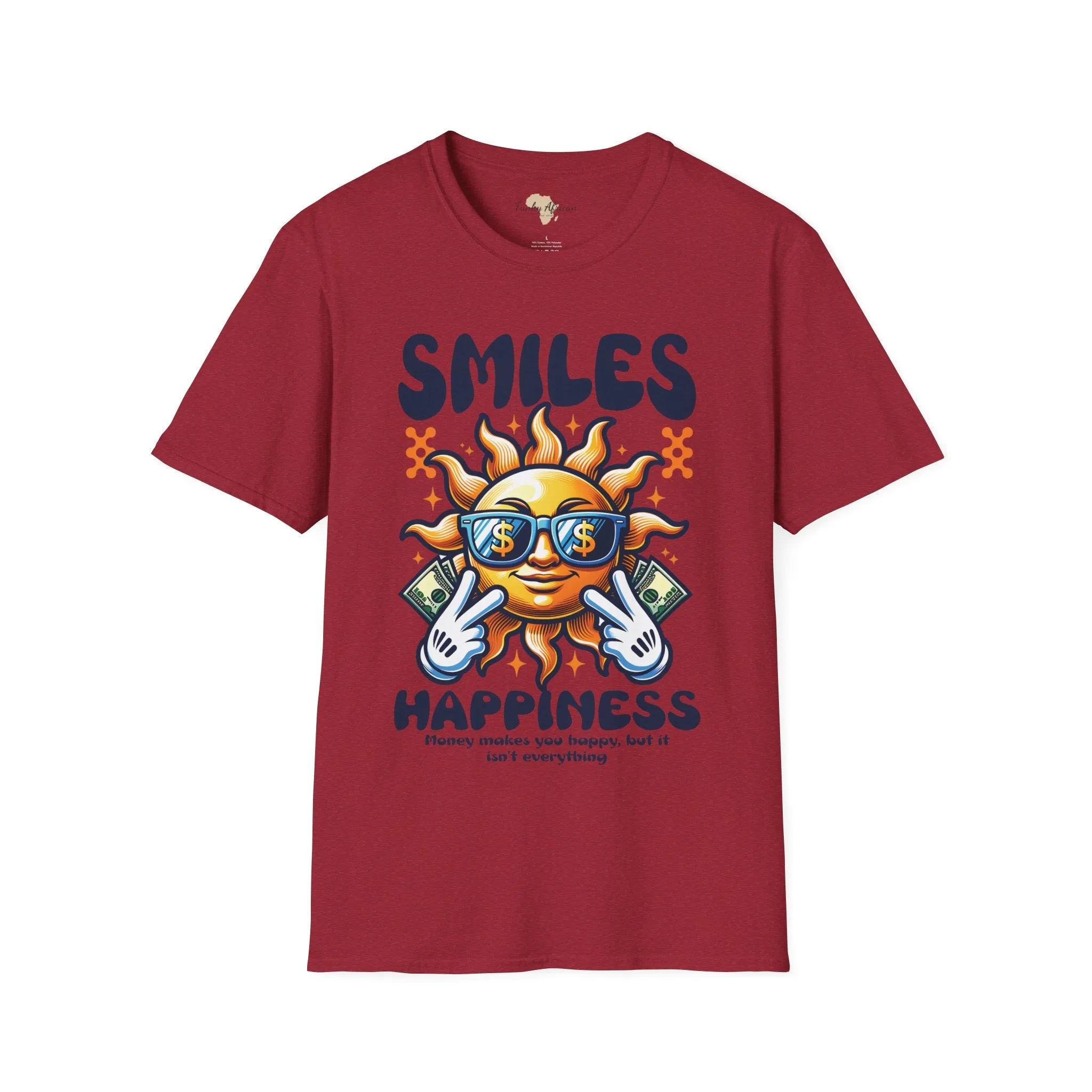 Smiles and happiness unisex softstyle tee