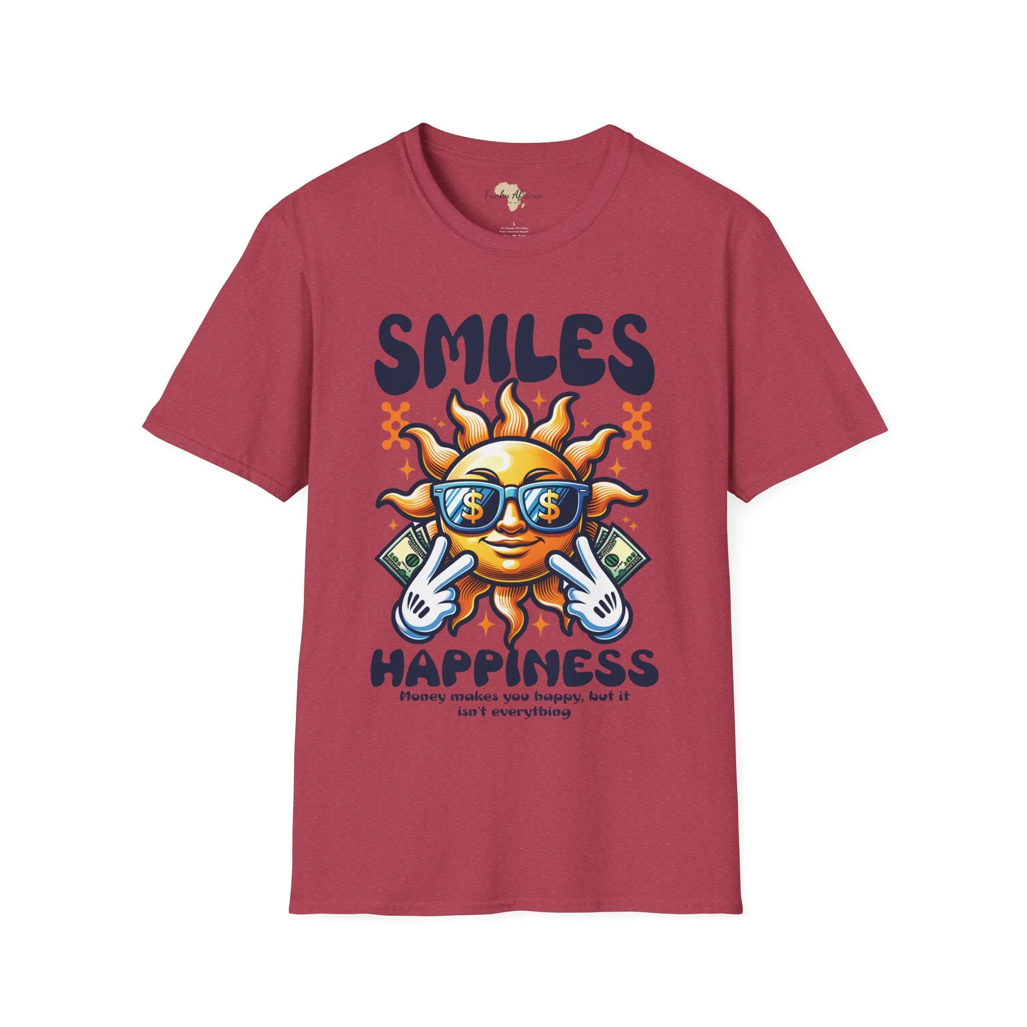 Smiles and happiness unisex softstyle tee