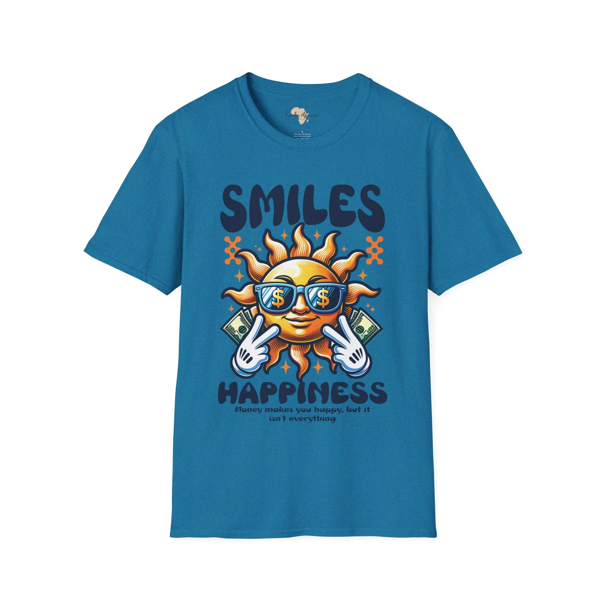 Smiles and happiness unisex softstyle tee