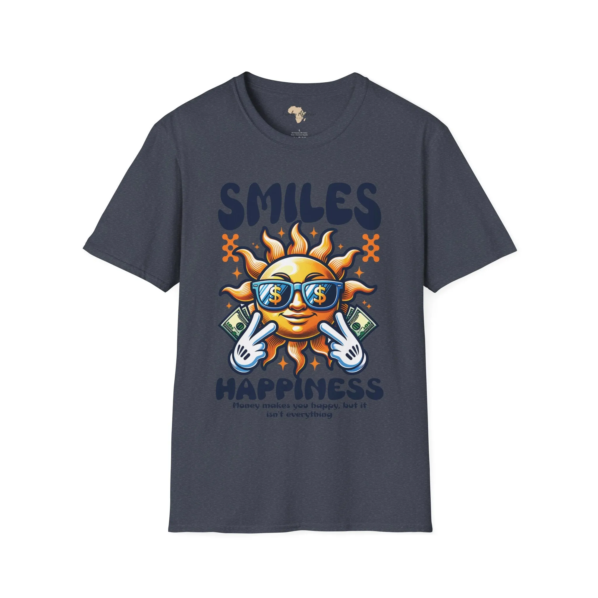 Smiles and happiness unisex softstyle tee
