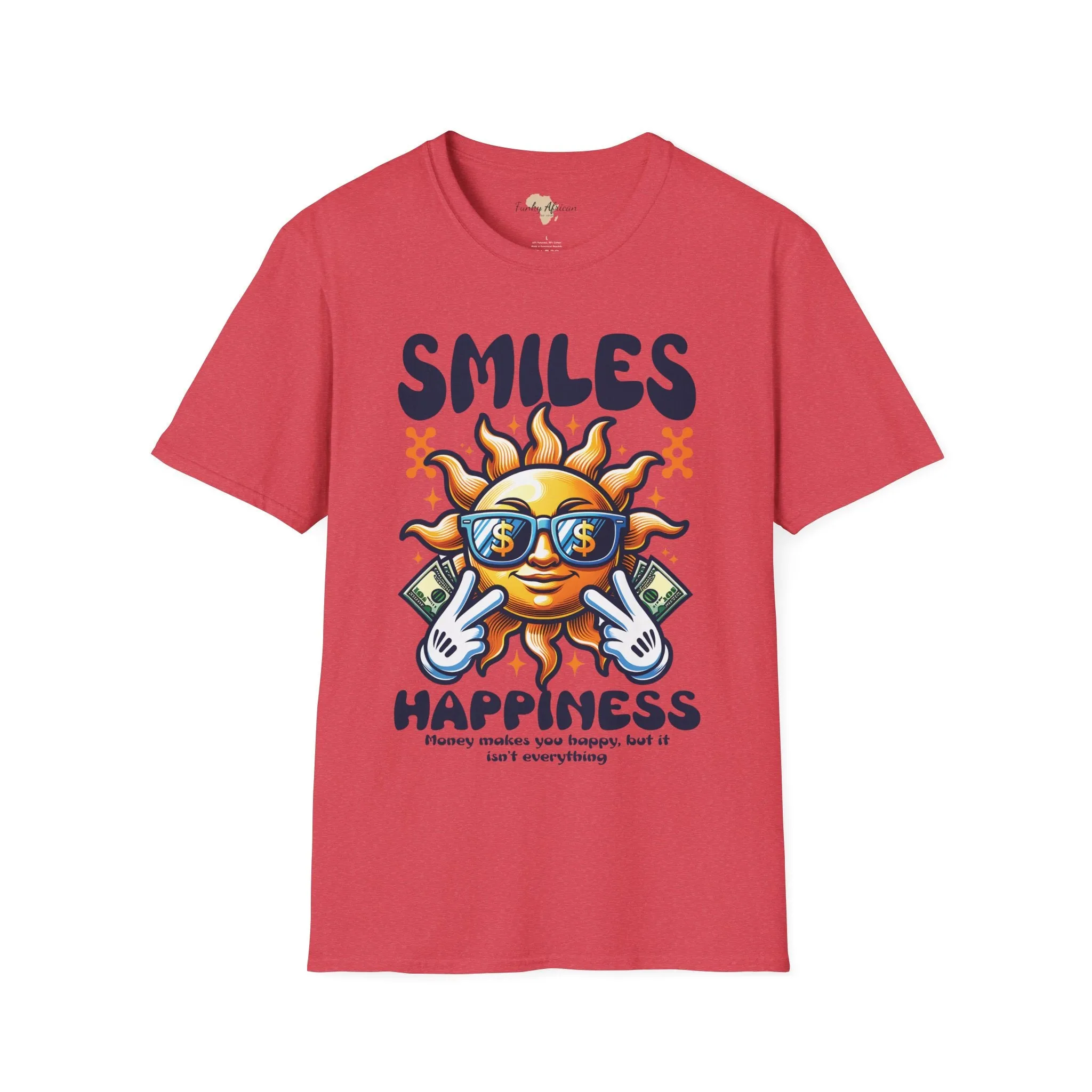 Smiles and happiness unisex softstyle tee